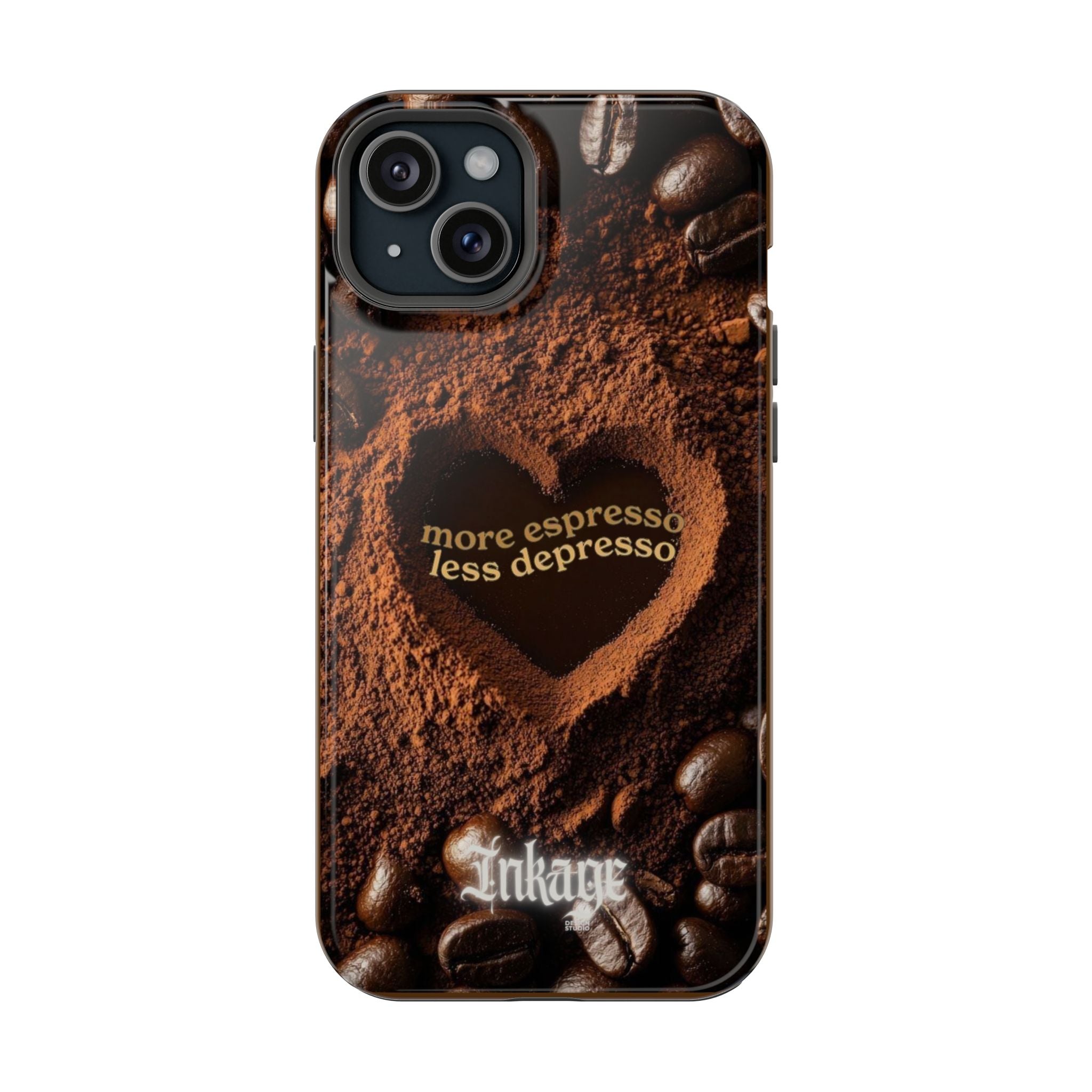 "More Espresso Less Depresso" Magnetic Phone Cases (Quote)