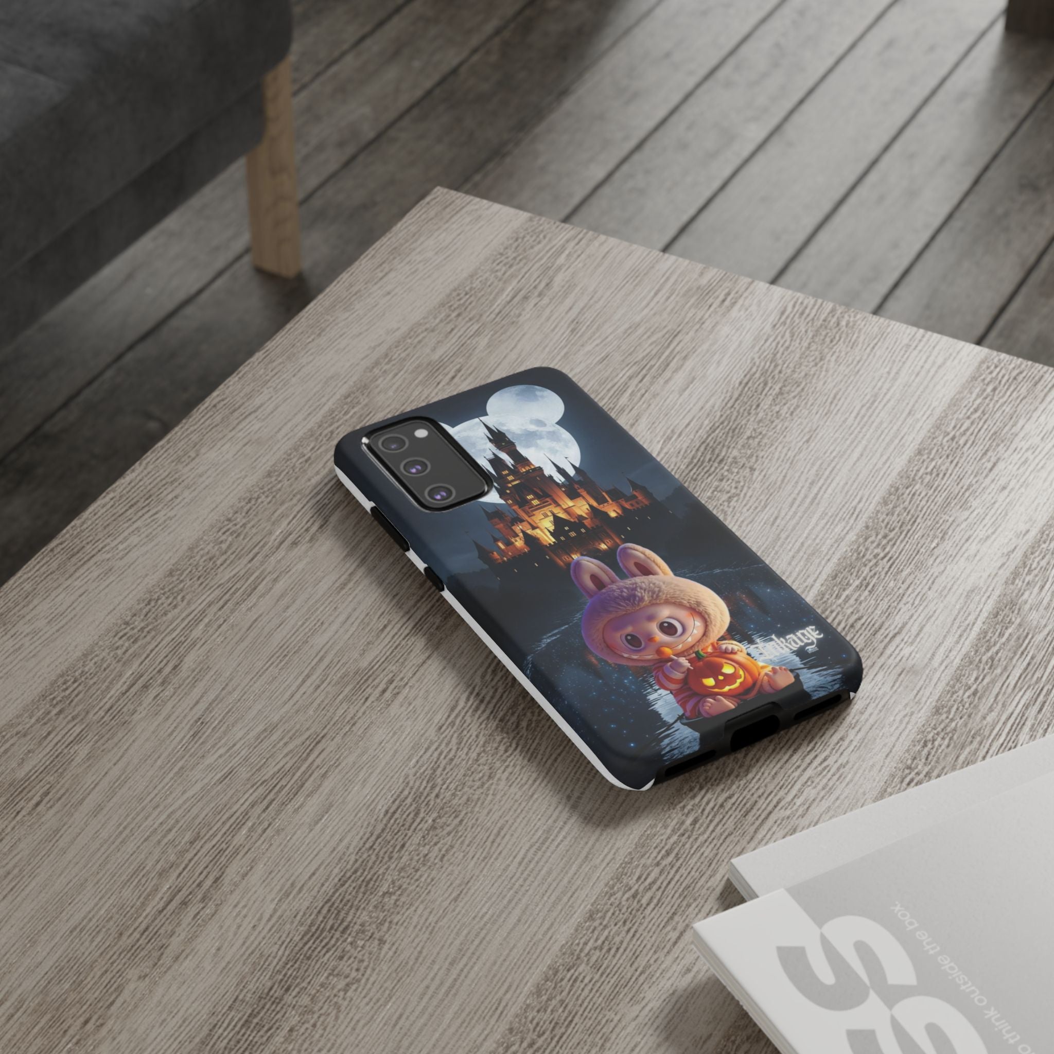 Labubu Halloween On Disney Boat Tough Phone Cases (Season, Animation)