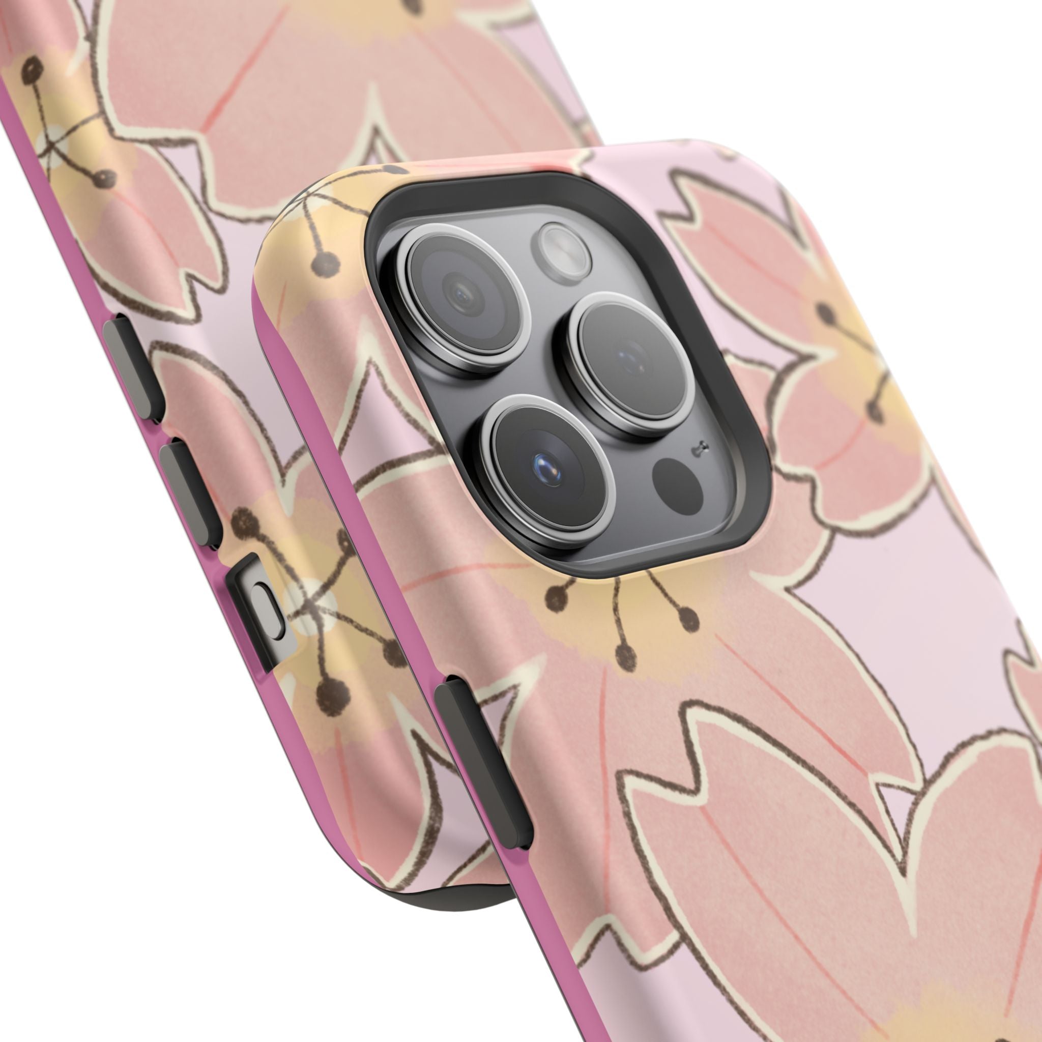 Charming Floral Magnetic Phone Case (Minimal)