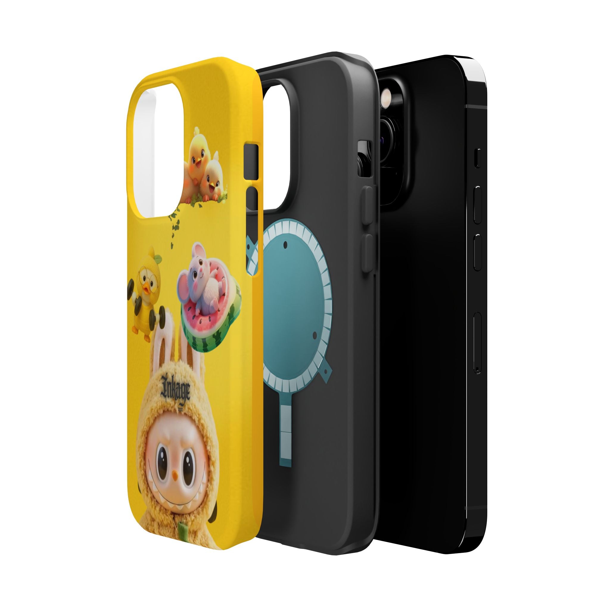 Yellow Cutie Labubu Magnetic Phone Cases (Animation)