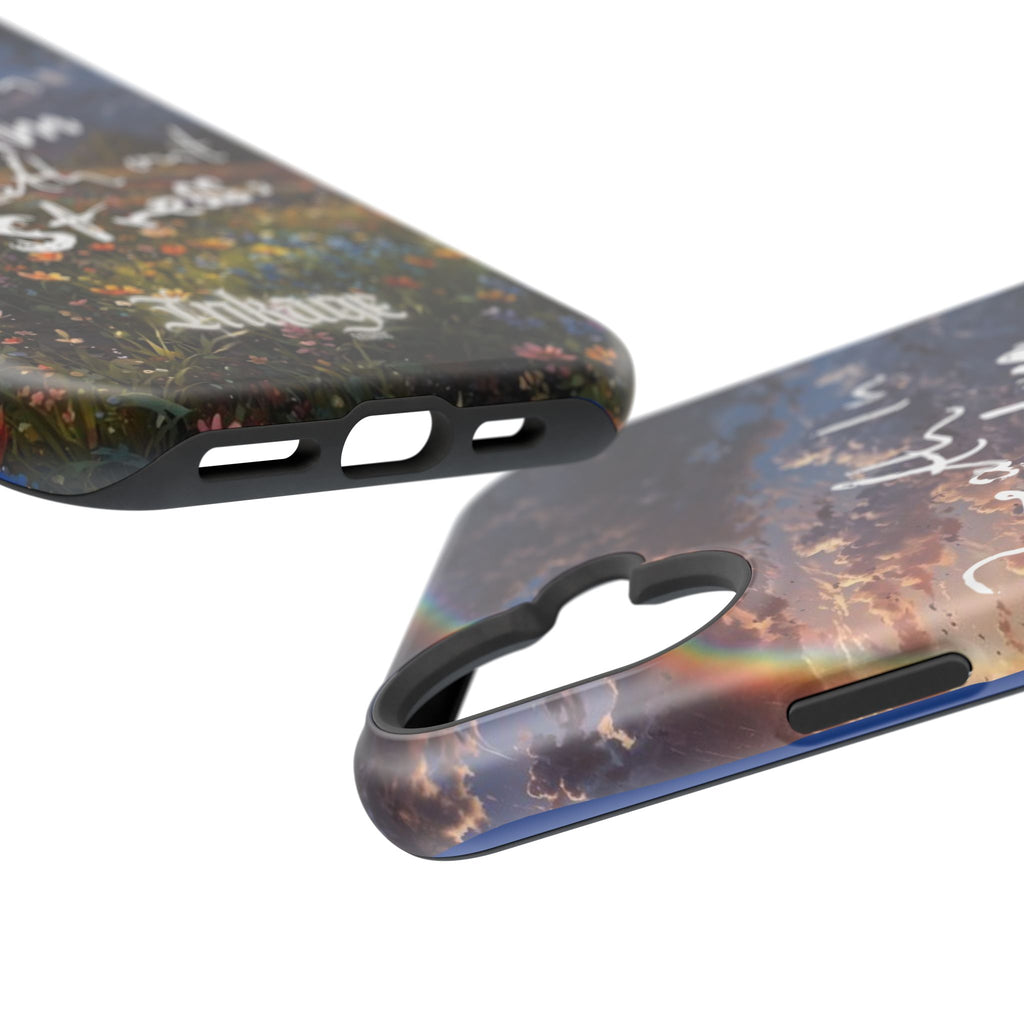 "Breath in Calm Breath out Stress" Quote Magnetic Phone Cases