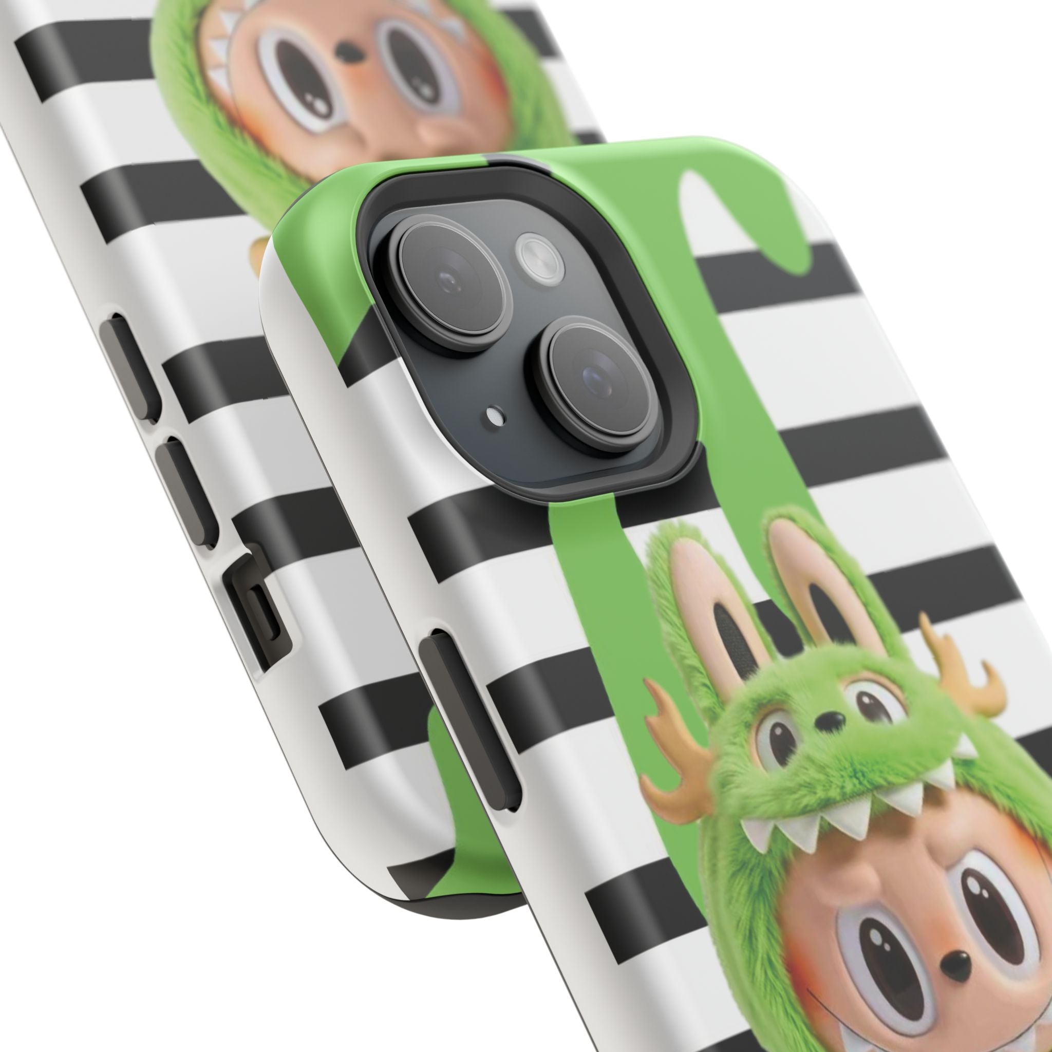 Greenie Labubu Spooky Magnetic Phone Case (Animation)