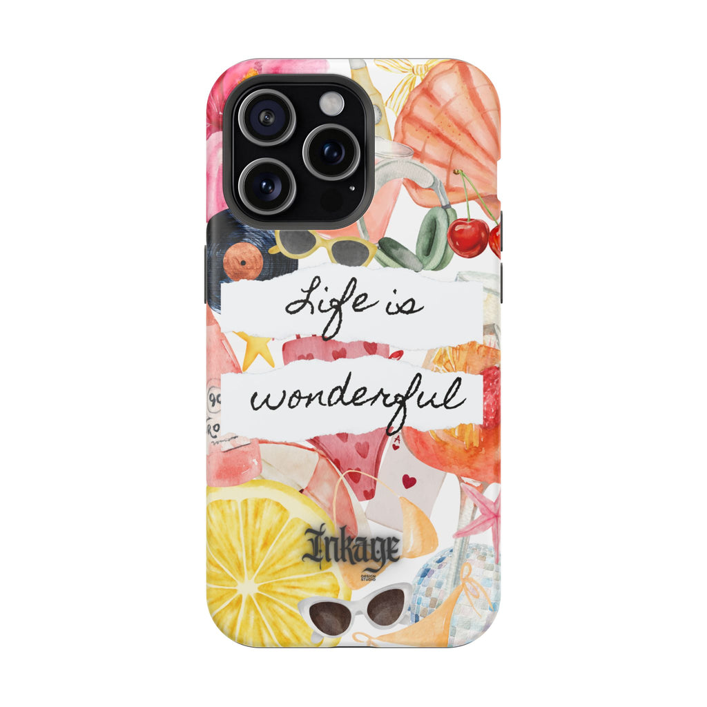 "Life is Wonderful" Quote Magnetic Phone Cases