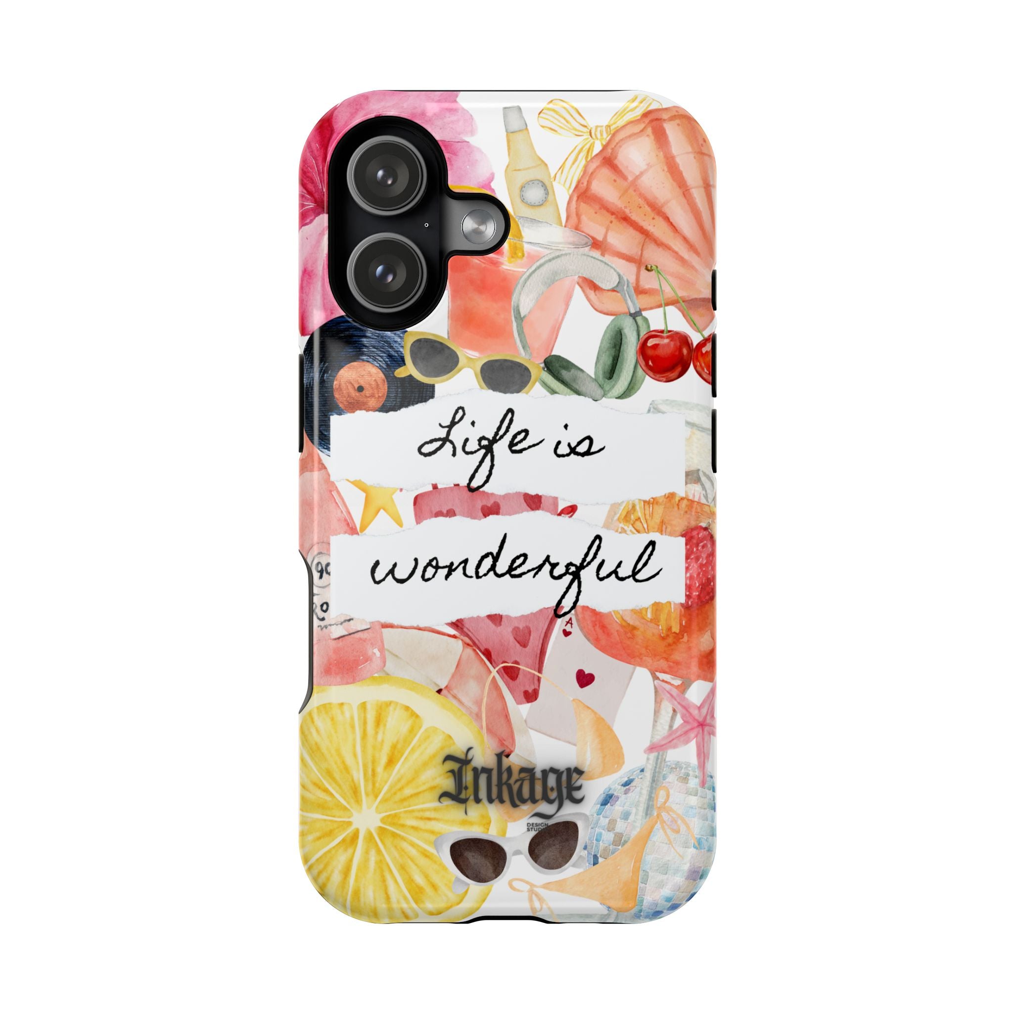 "Life is Wonderful" Quote Magnetic Phone Cases (Quote)