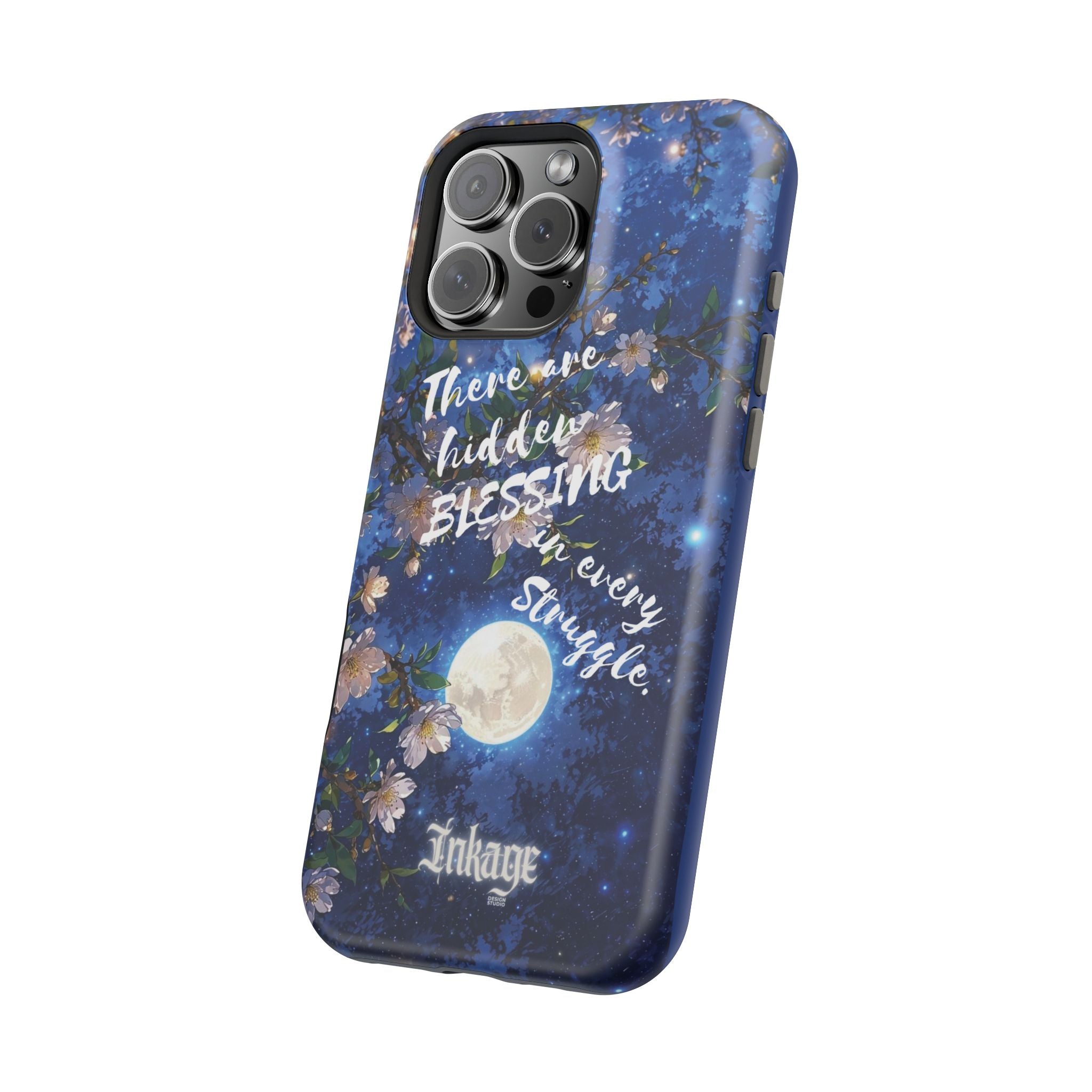 “Moonlit Blessing” Magnetic Phone Cases (Quote)