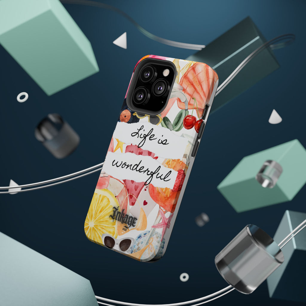 "Life is Wonderful" Quote Magnetic Phone Cases