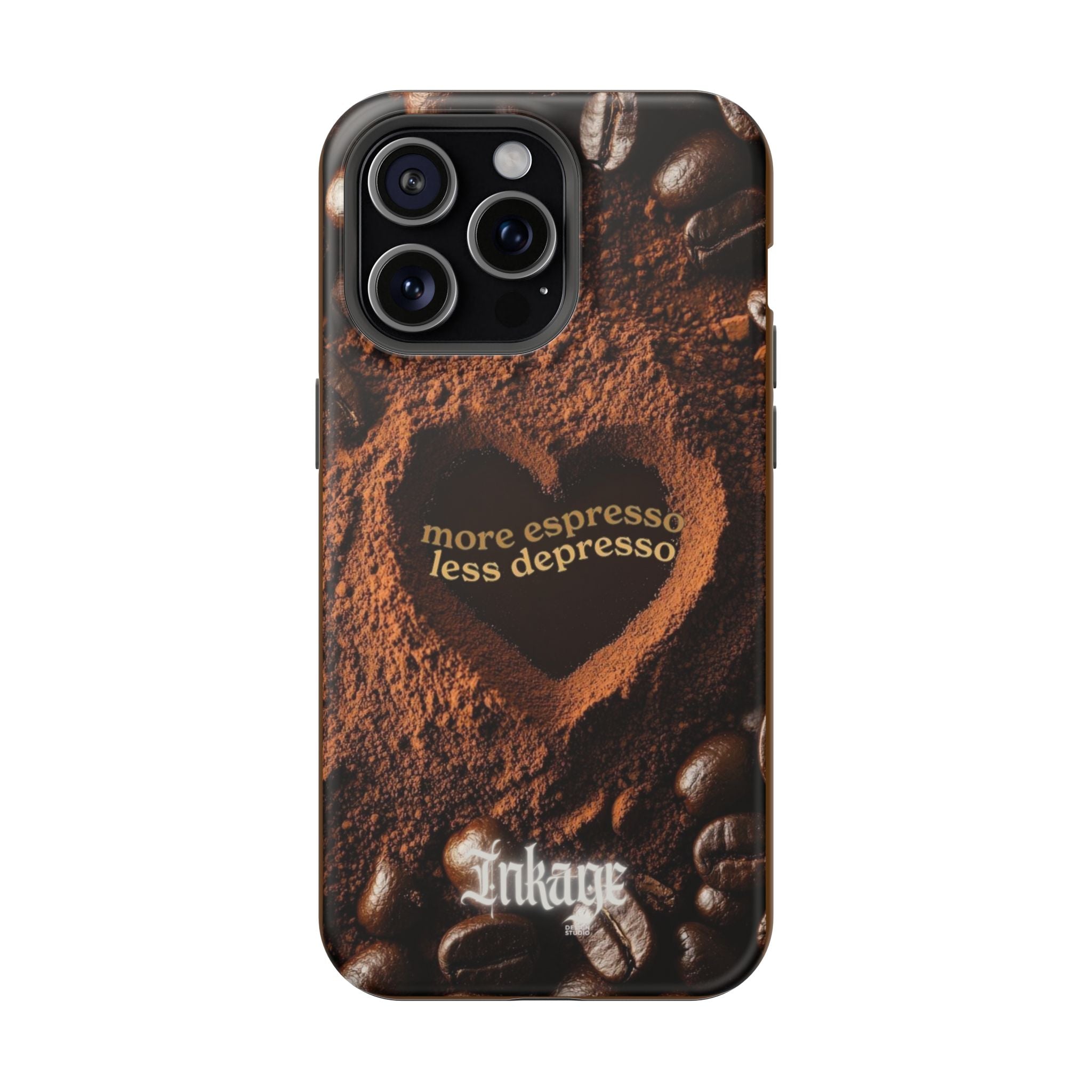 "More Espresso Less Depresso" Magnetic Phone Cases (Quote)