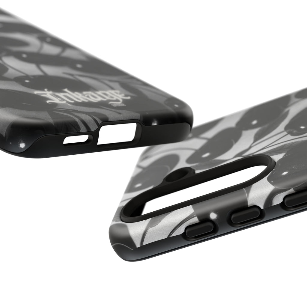 Black Cherry Print Tough Phone Cases (Minimal)