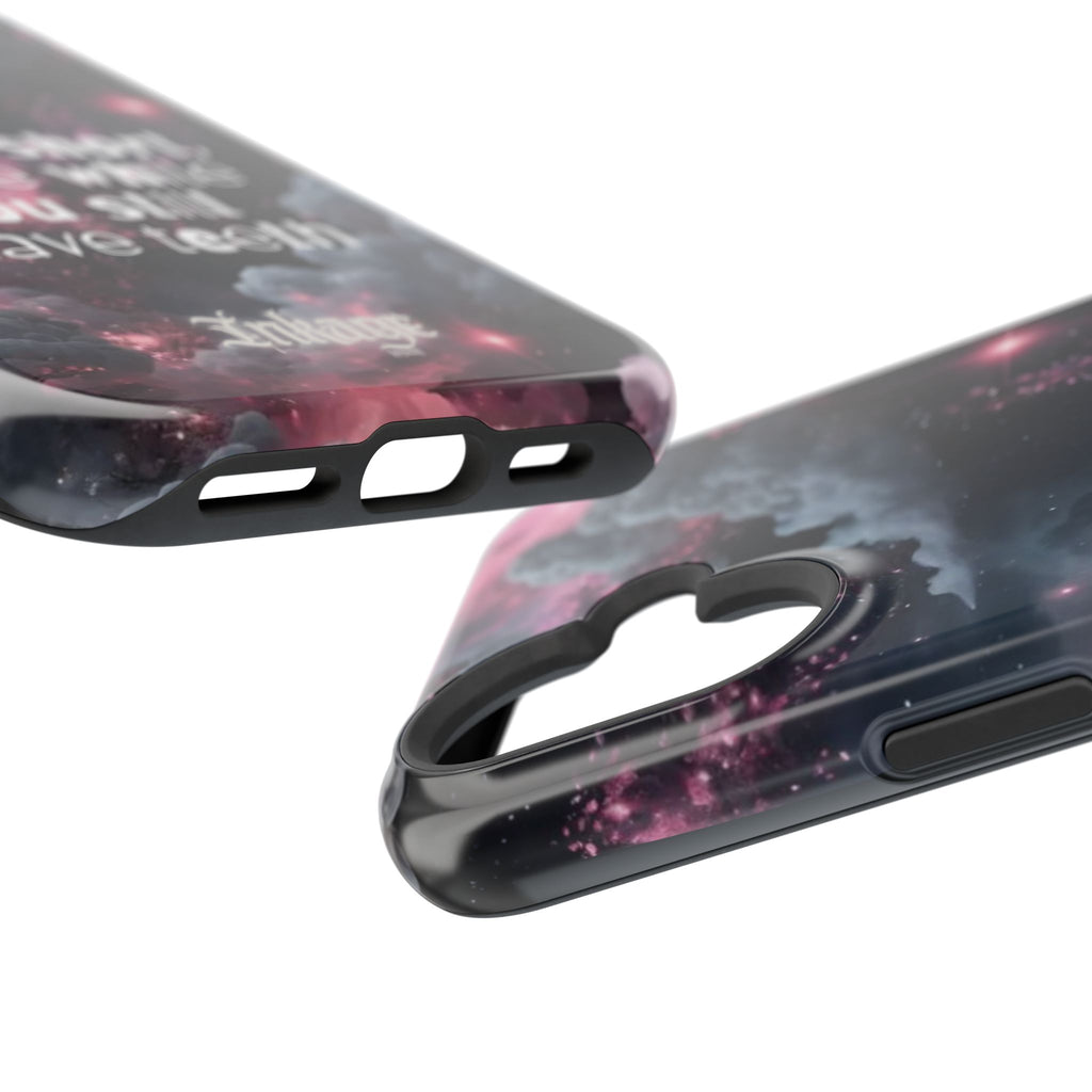 “Life is Short, Smile While You Still Have Teeth” Magnetic Phone Cases (Quote)