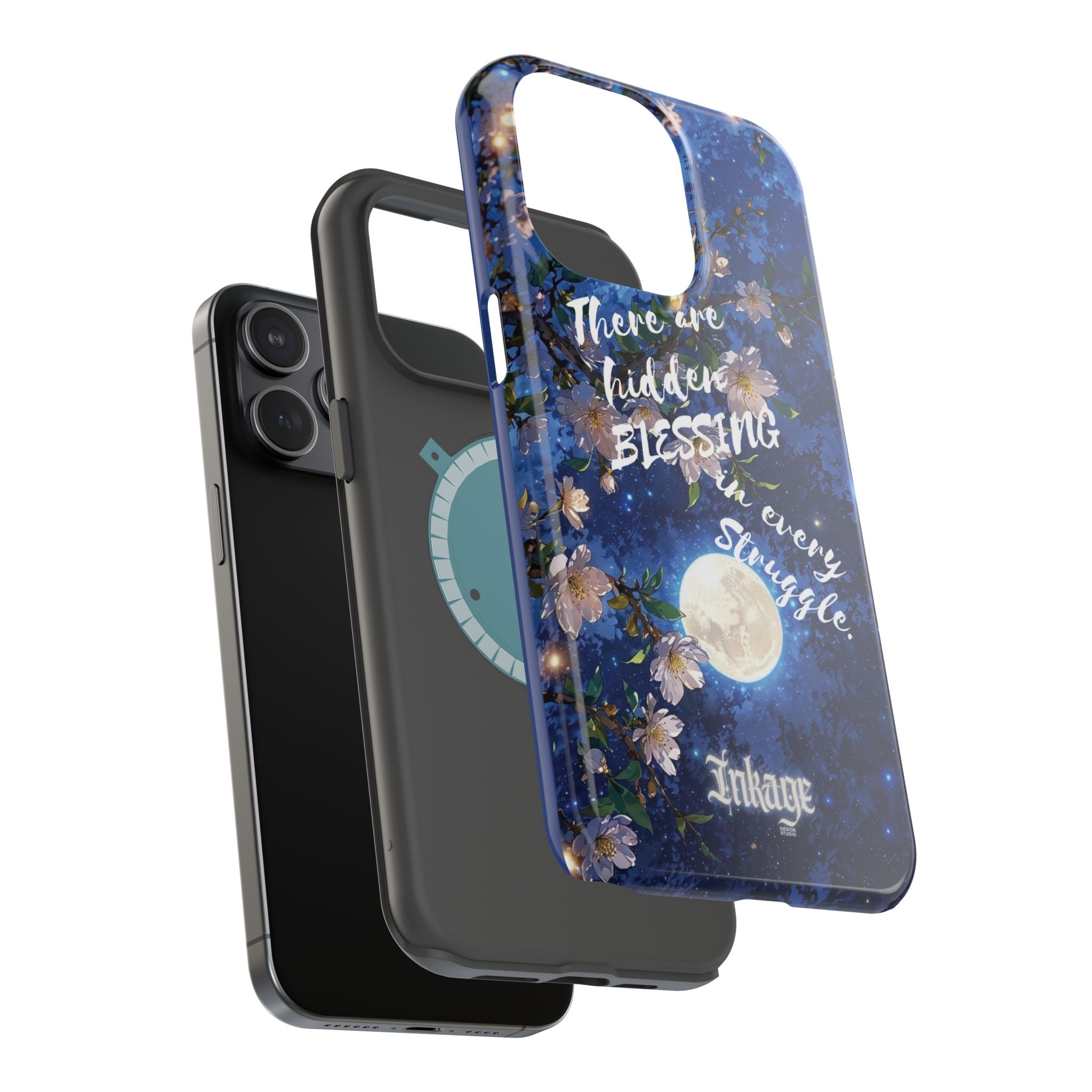 “Moonlit Blessing” Quote Magnetic Phone Cases