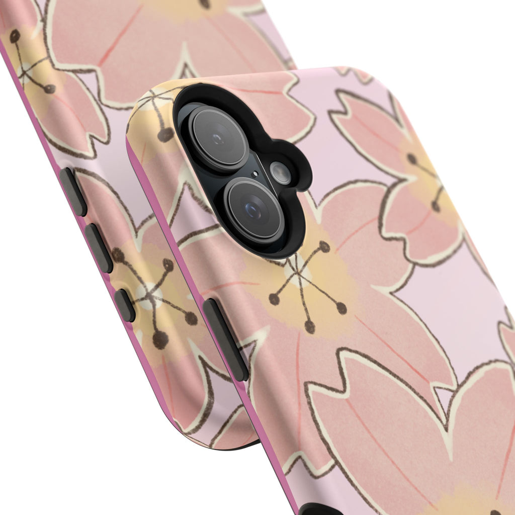 Charming Floral Magnetic Phone Case (Minimal)