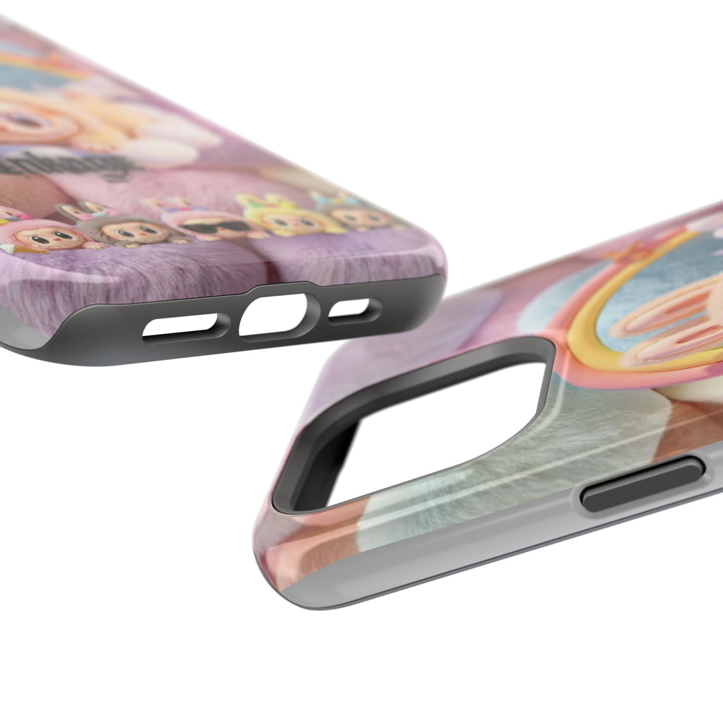 Pastel Rainbow Labubu Magnetic Phone Cases (Animation)