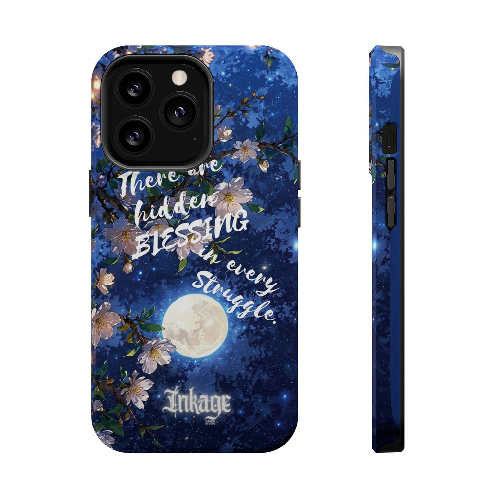 “Moonlit Blessing” Quote Magnetic Phone Cases