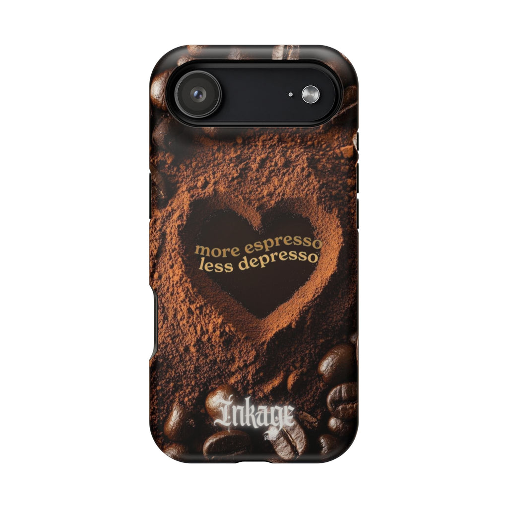 "More Espresso Less Depresso" Magnetic Phone Cases (Quote)