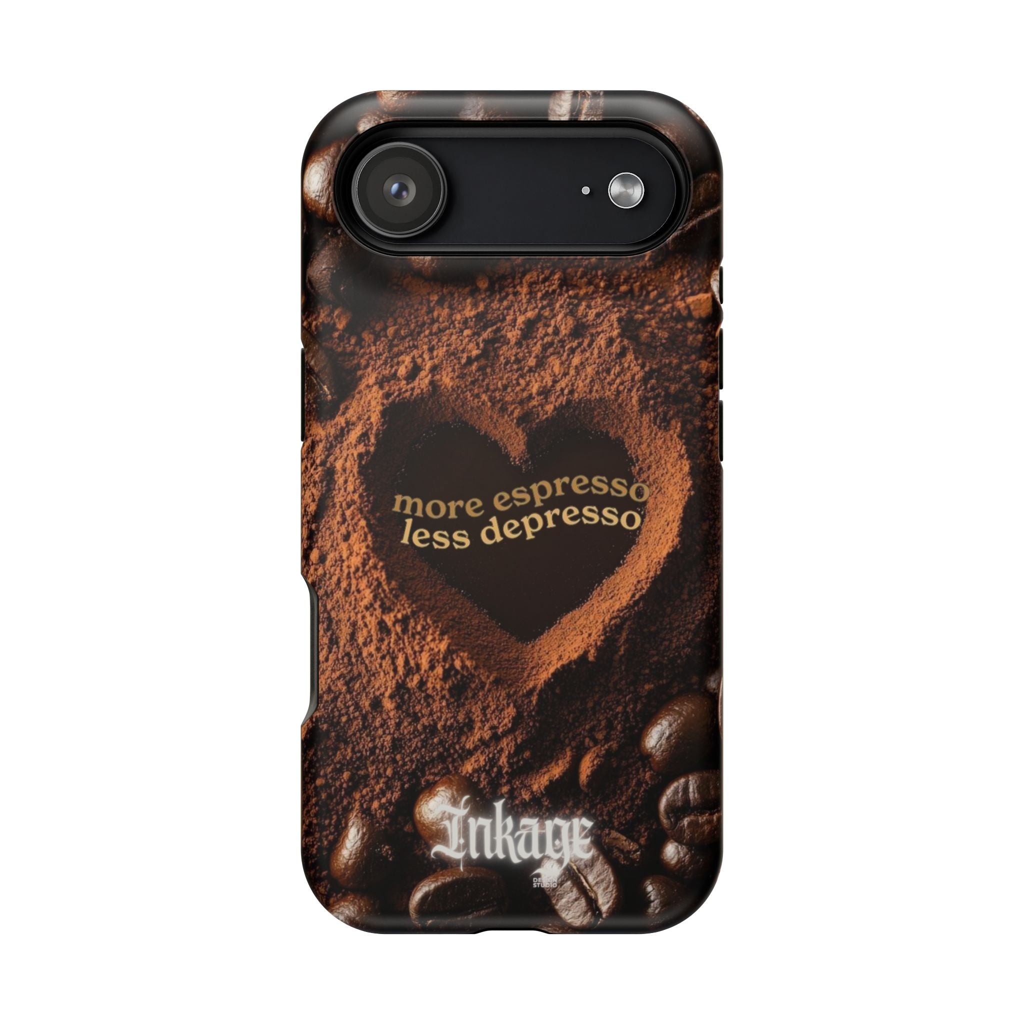 "More Espresso Less Depresso" Magnetic Phone Cases (Quote)