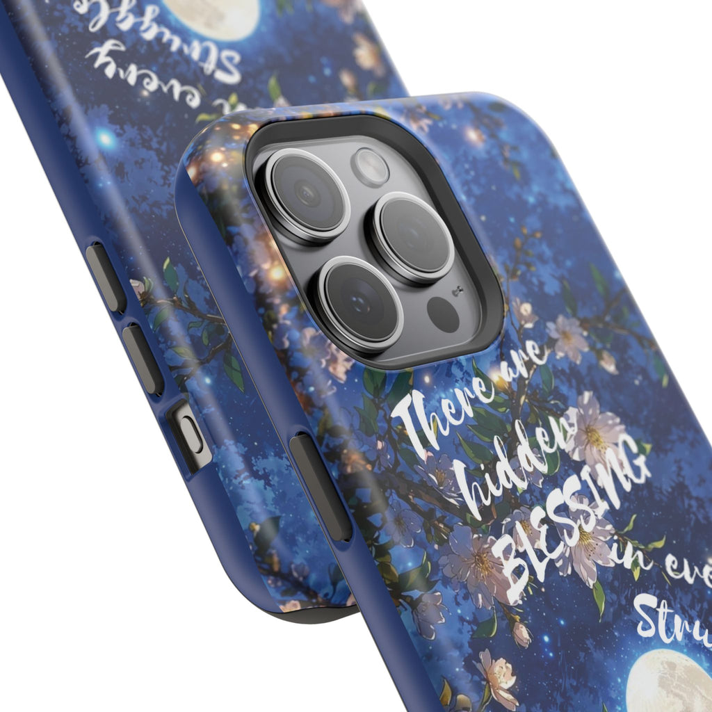 “Moonlit Blessing” Magnetic Phone Cases (Quote)