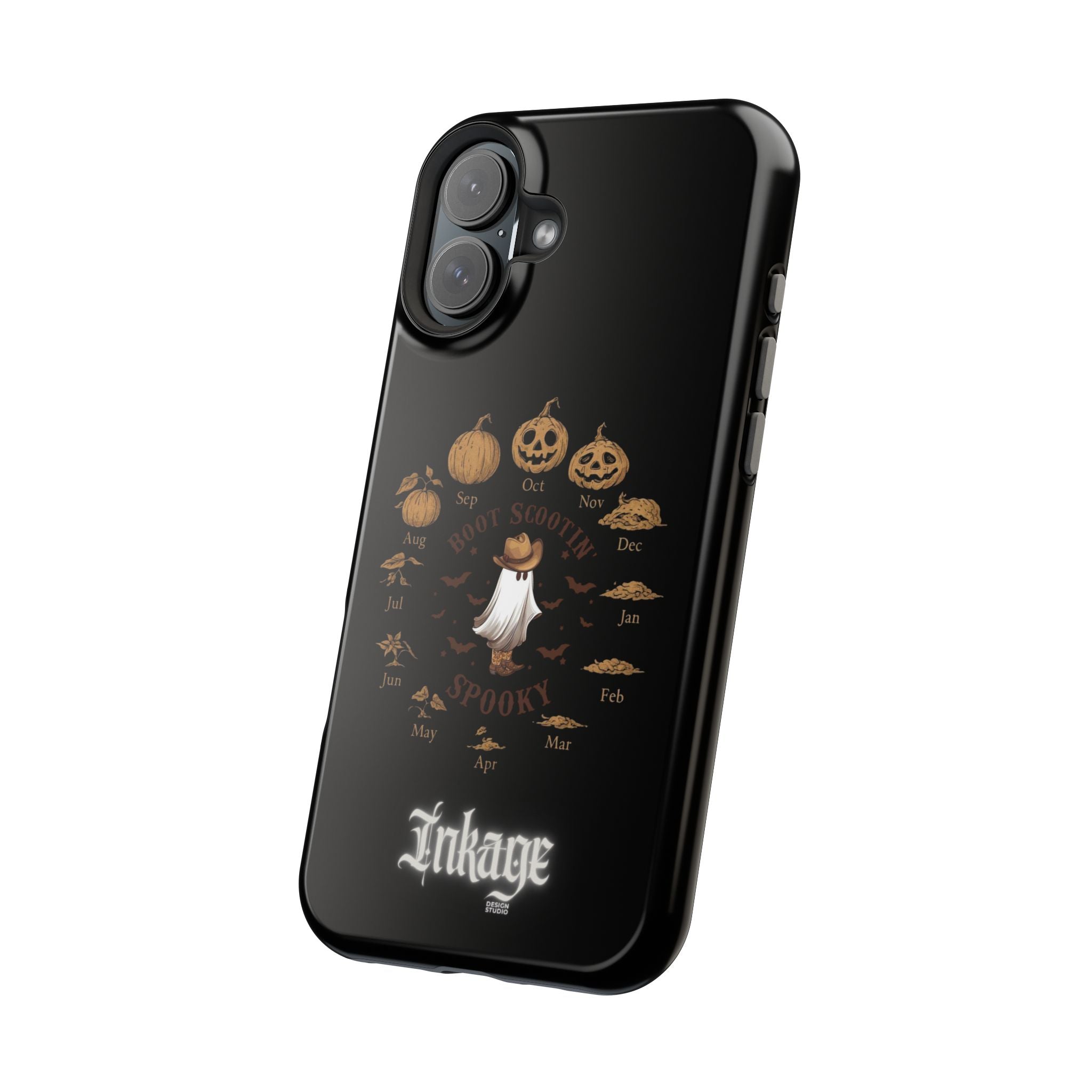 Spooky Boot Halloween Pumpkin Magnetic Phone Case (Season)