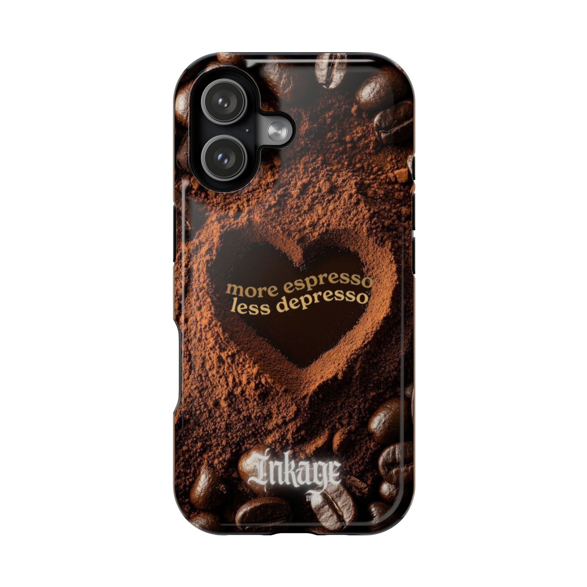 "More Espresso Less Depresso" Magnetic Phone Cases (Quote)