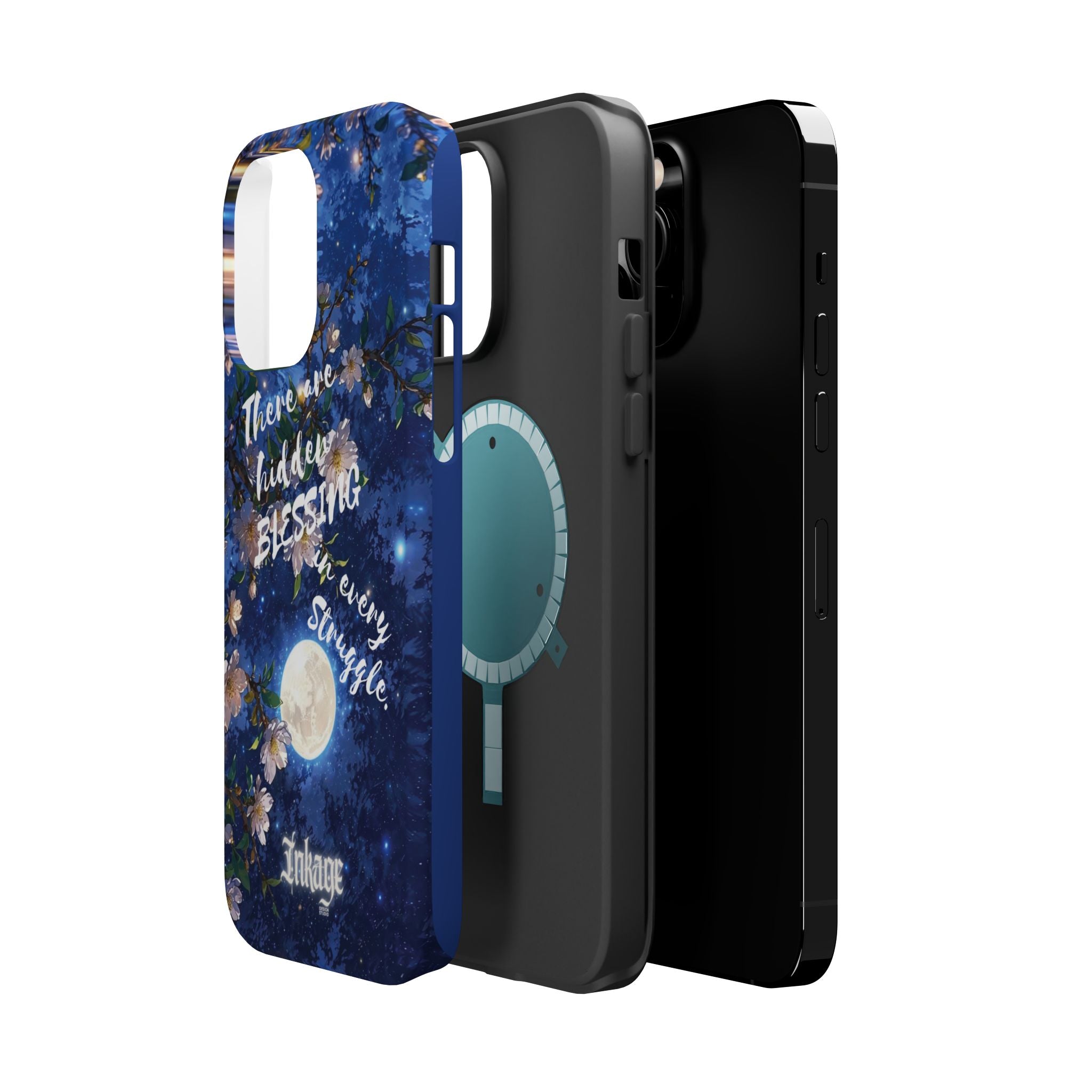 “Moonlit Blessing” Magnetic Phone Cases (Quote)