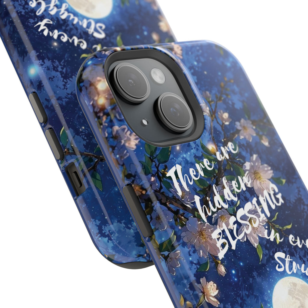 “Moonlit Blessing” Quote Magnetic Phone Cases
