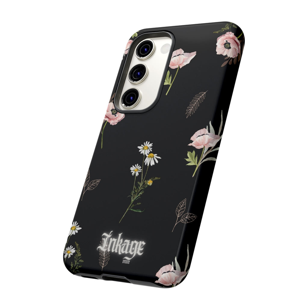 Elegant Black Florals Tough Phone Cases (Minimal)