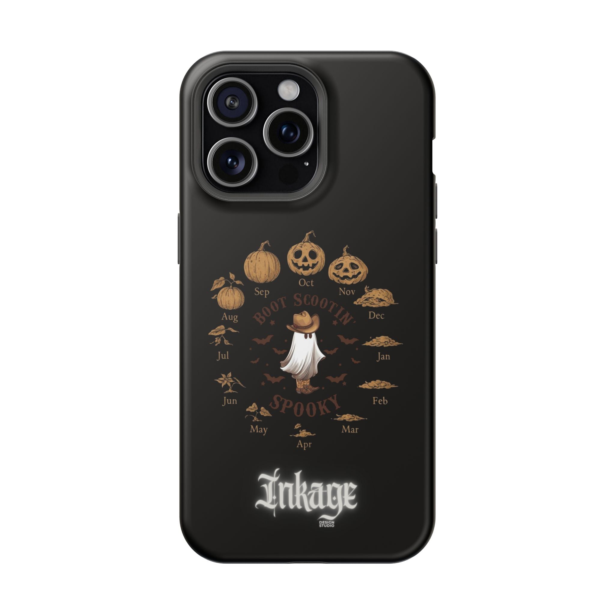 Spooky Boot Halloween Pumpkin Magnetic Phone Case (Season)