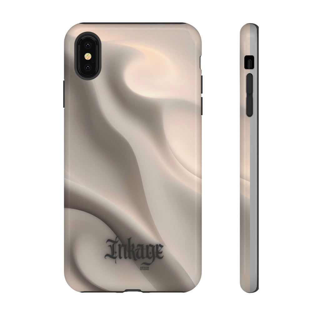 Beige Wavy Flow Tough Phone Case (Minimal)