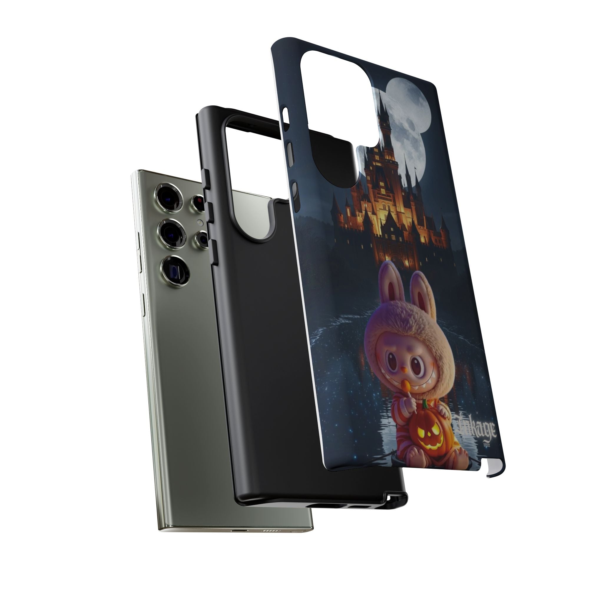 Labubu Halloween On Disney Boat Tough Phone Cases (Season, Animation)