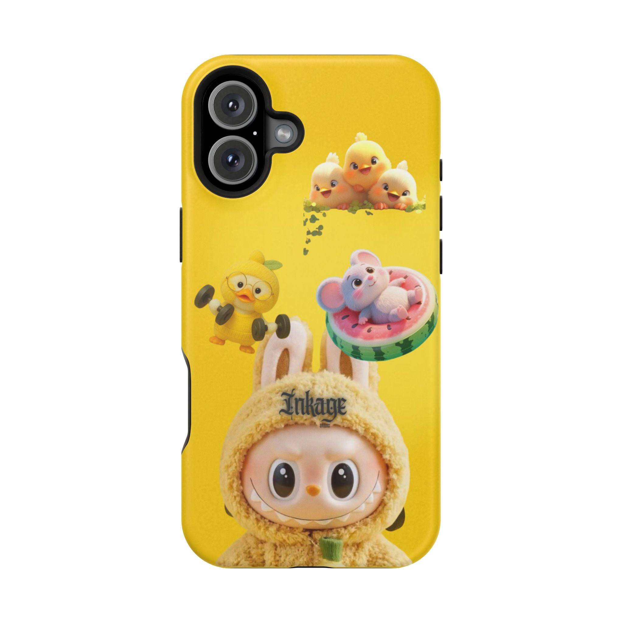Yellow Cutie Labubu Magnetic Phone Cases (Animation)