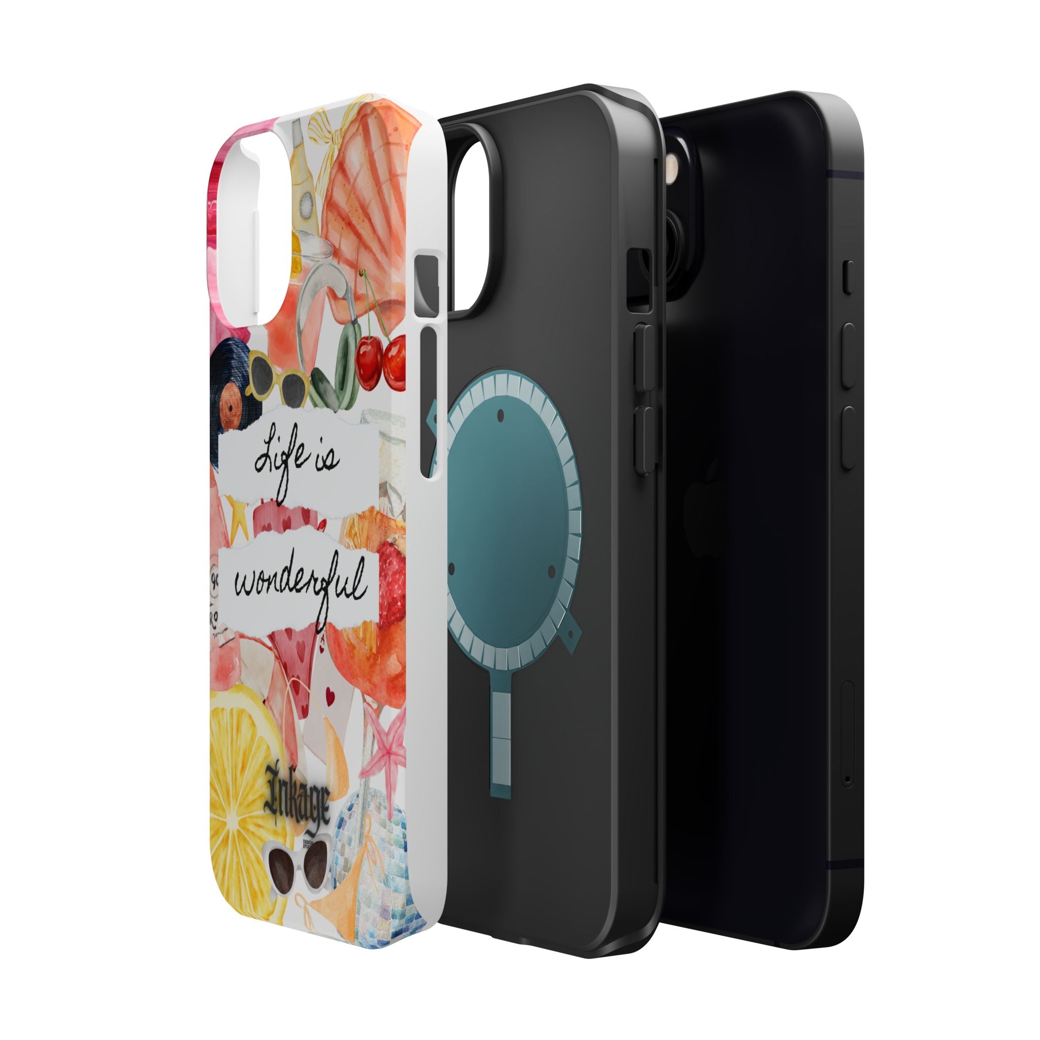 "Life is Wonderful" Quote Magnetic Phone Cases (Quote)