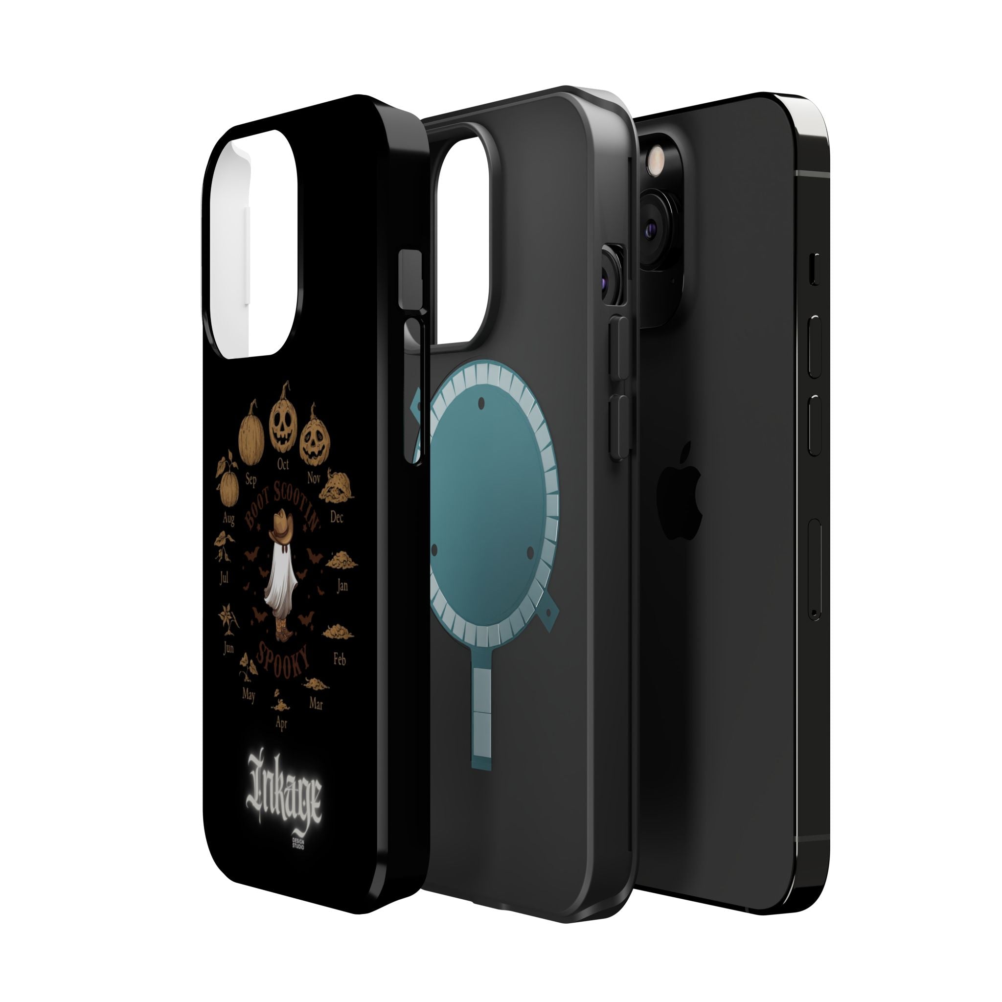 Spooky Boot Halloween Pumpkin Magnetic Phone Case (Season)