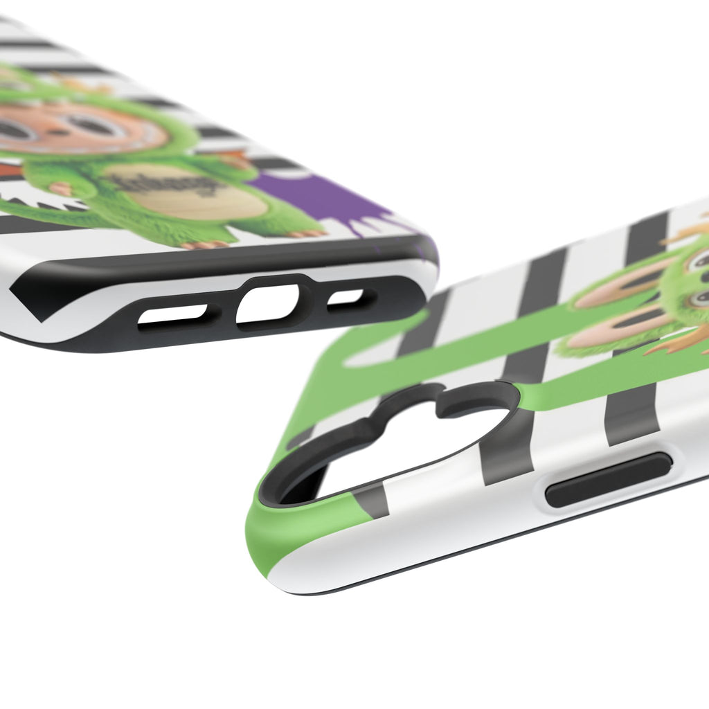 Greenie Labubu Spooky Magnetic Phone Case (Animation)