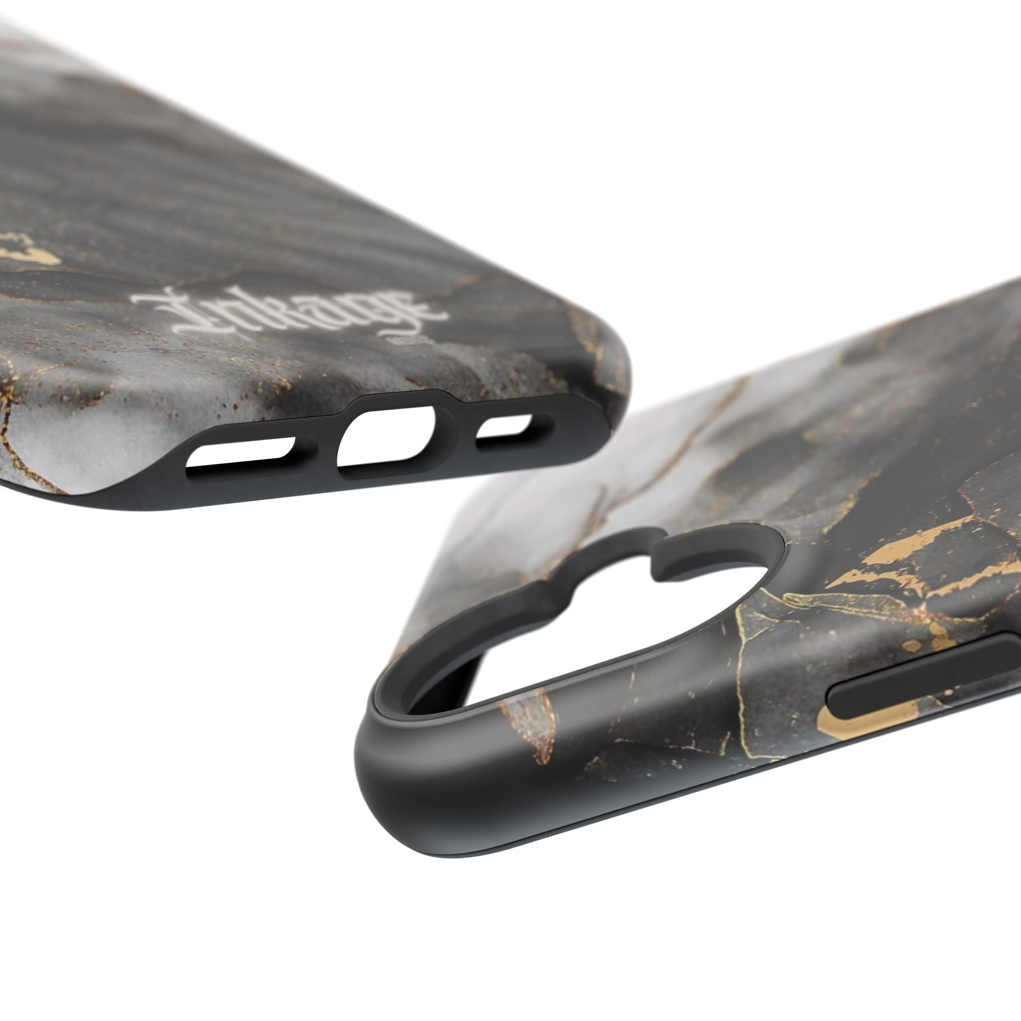 White Noir Marble Gold Foil Magnetic Phone Cases