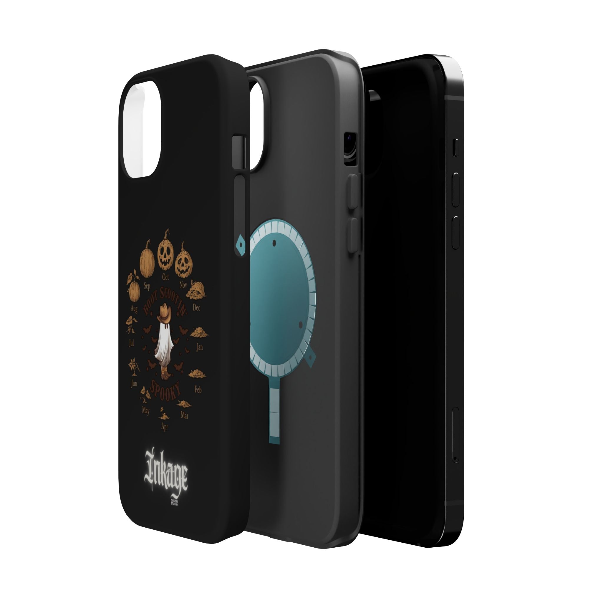 Spooky Boot Halloween Pumpkin Magnetic Phone Case (Season)