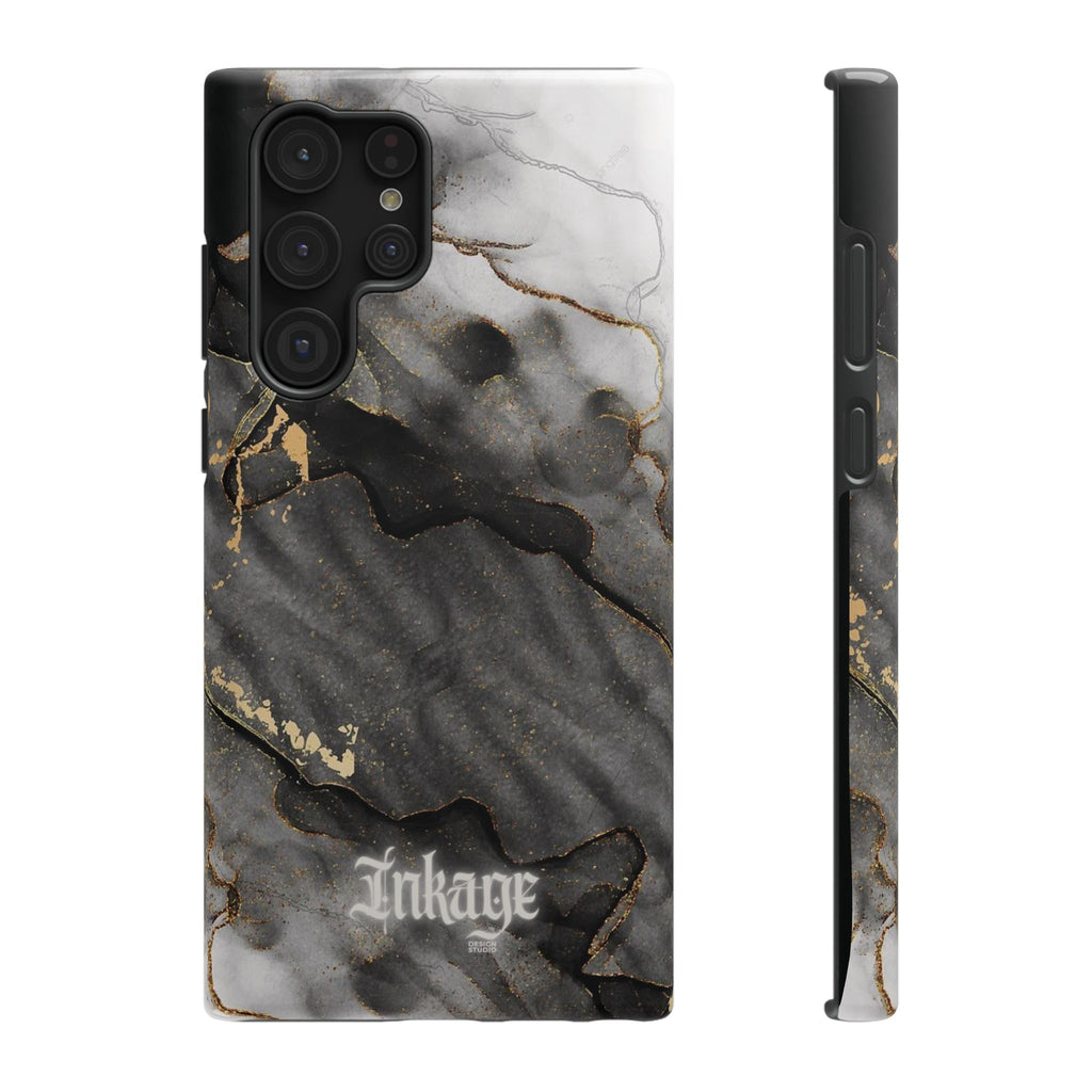 White Noir Marble Gold Foil Magnetic Phone Cases