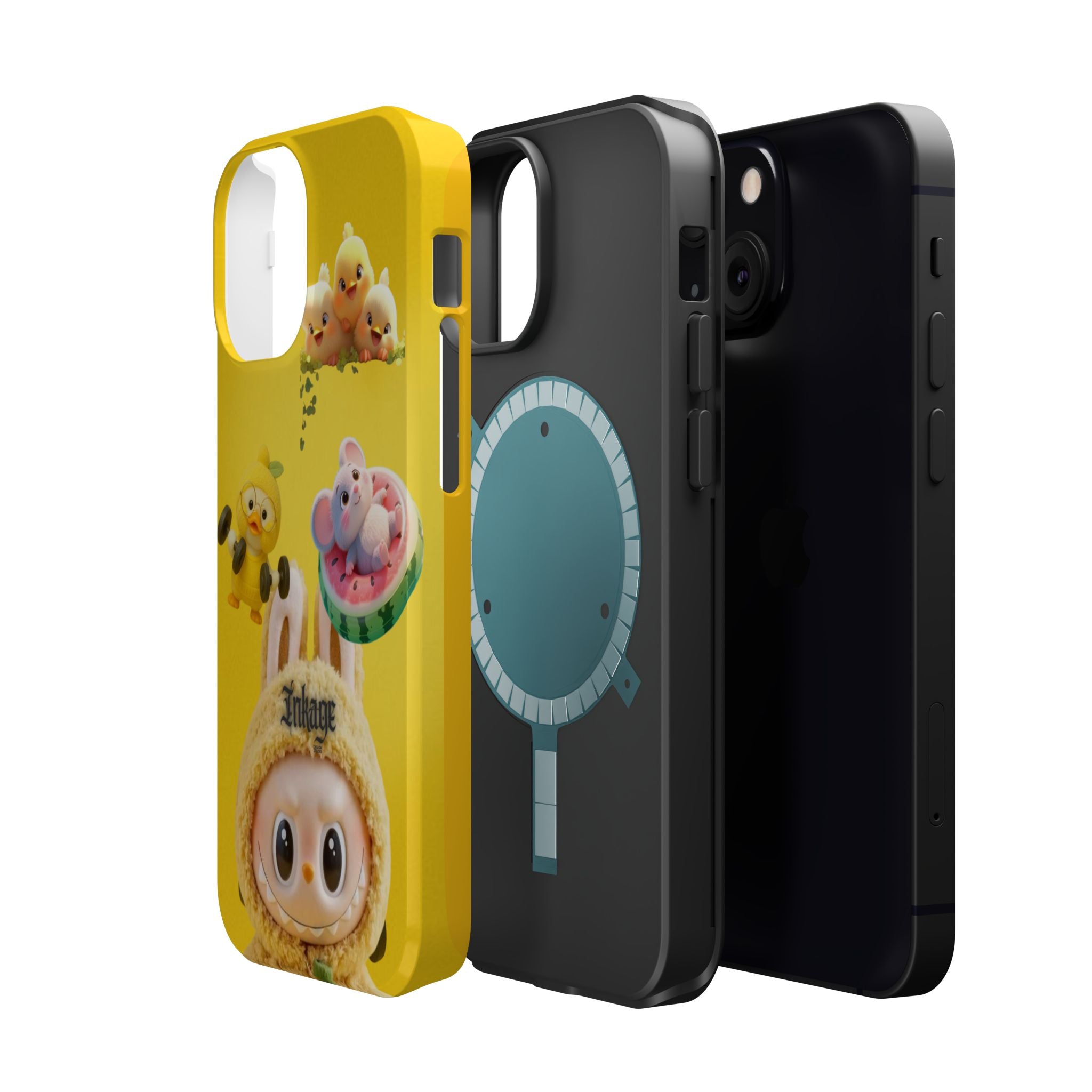 Yellow Cutie Labubu Magnetic Phone Cases (Animation)