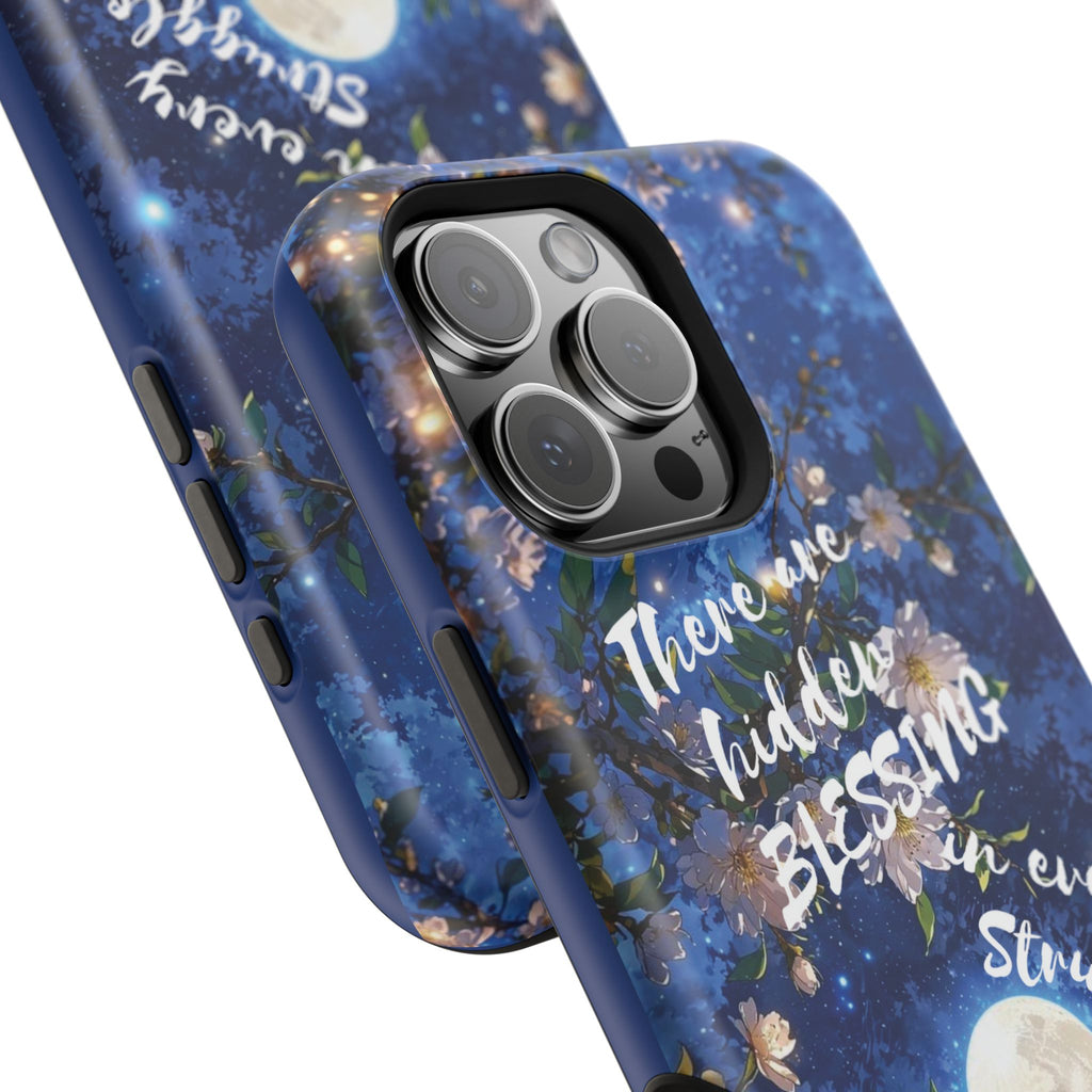 “Moonlit Blessing” Magnetic Phone Cases (Quote)