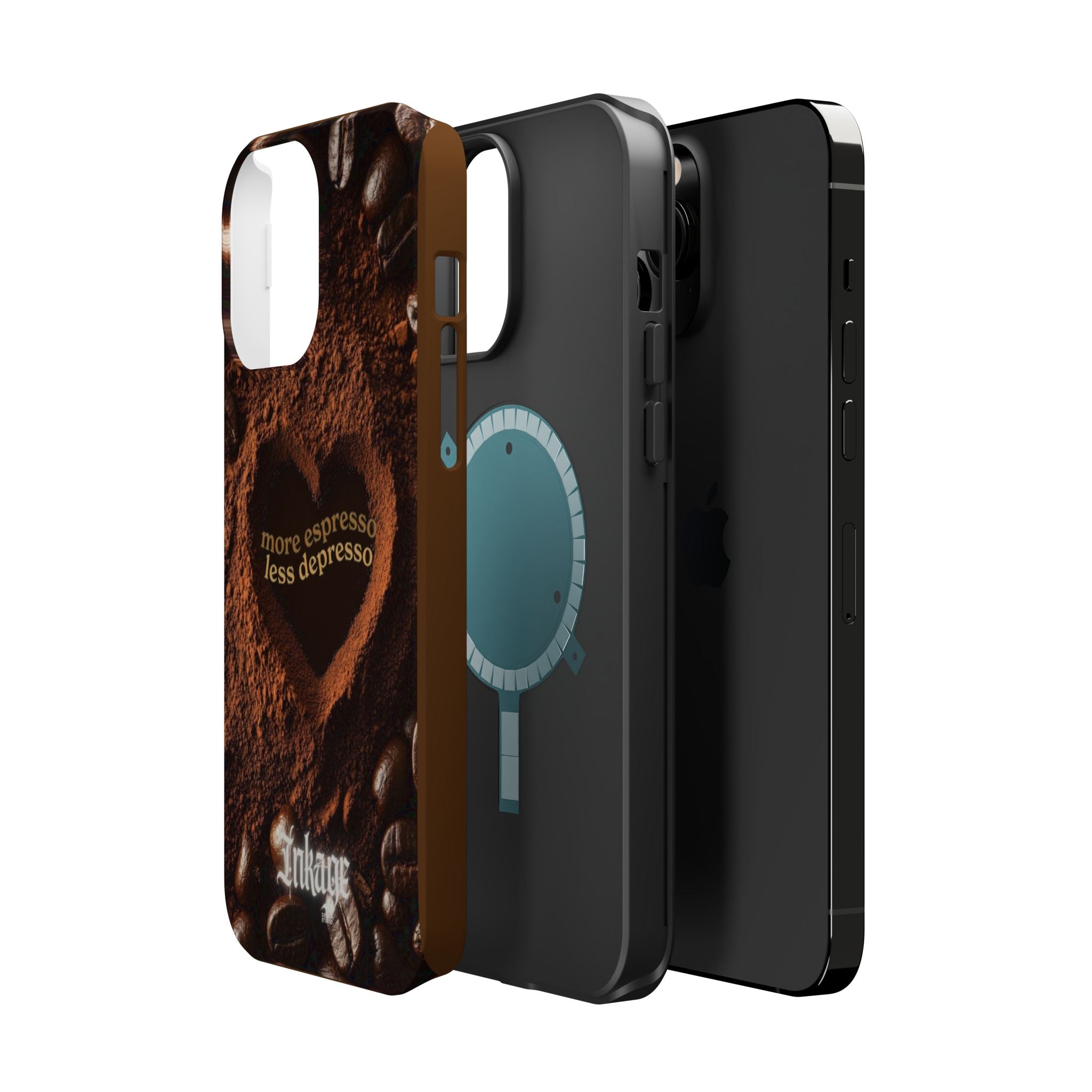 "More Espresso Less Depresso" Magnetic Phone Cases (Quote)
