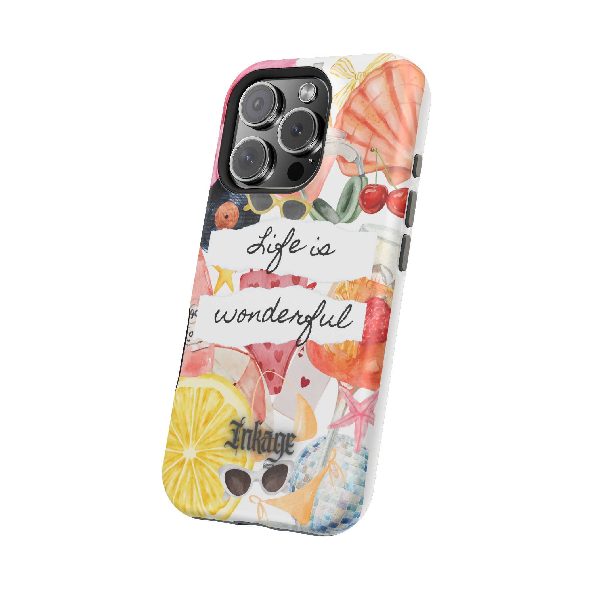 "Life is Wonderful" Quote Magnetic Phone Cases (Quote)