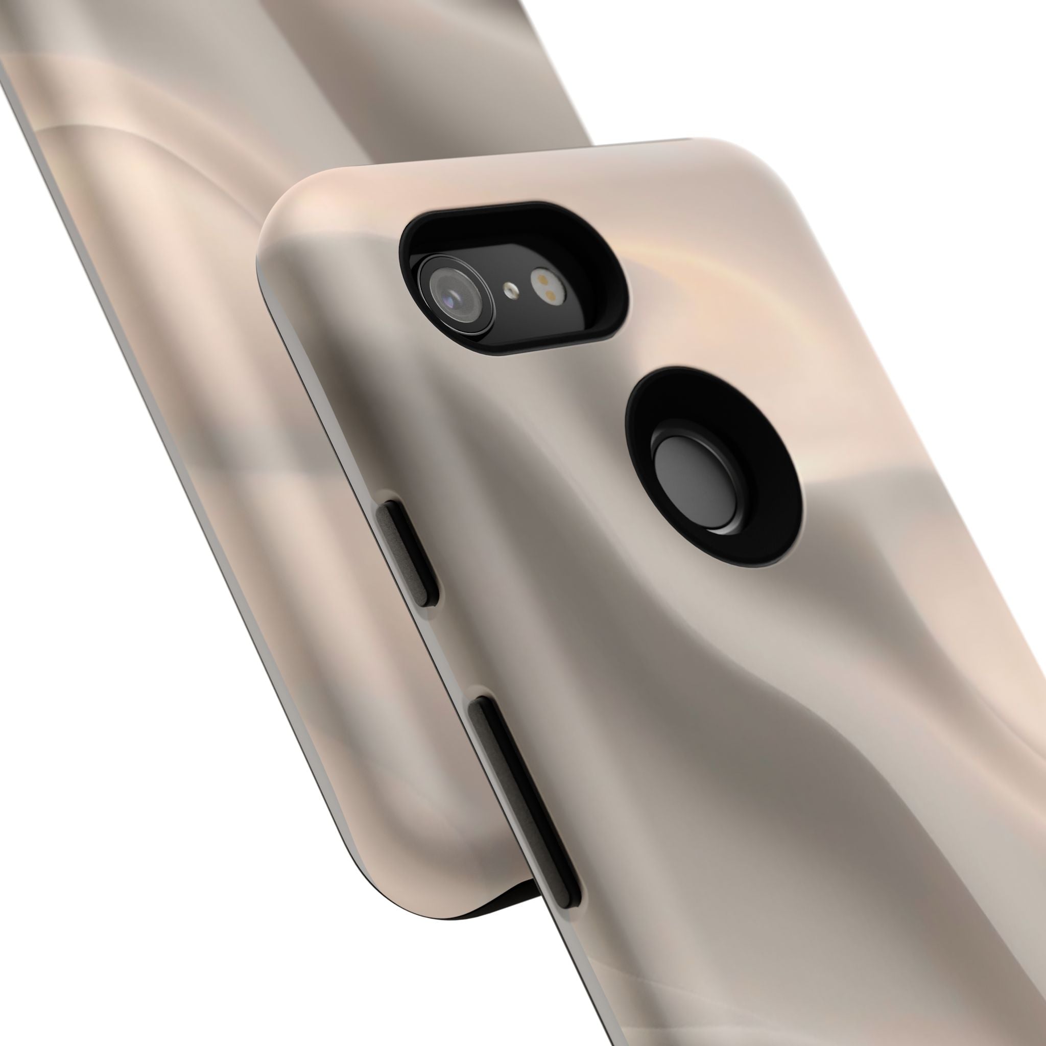 Beige Wavy Flow Tough Phone Case (Minimal)