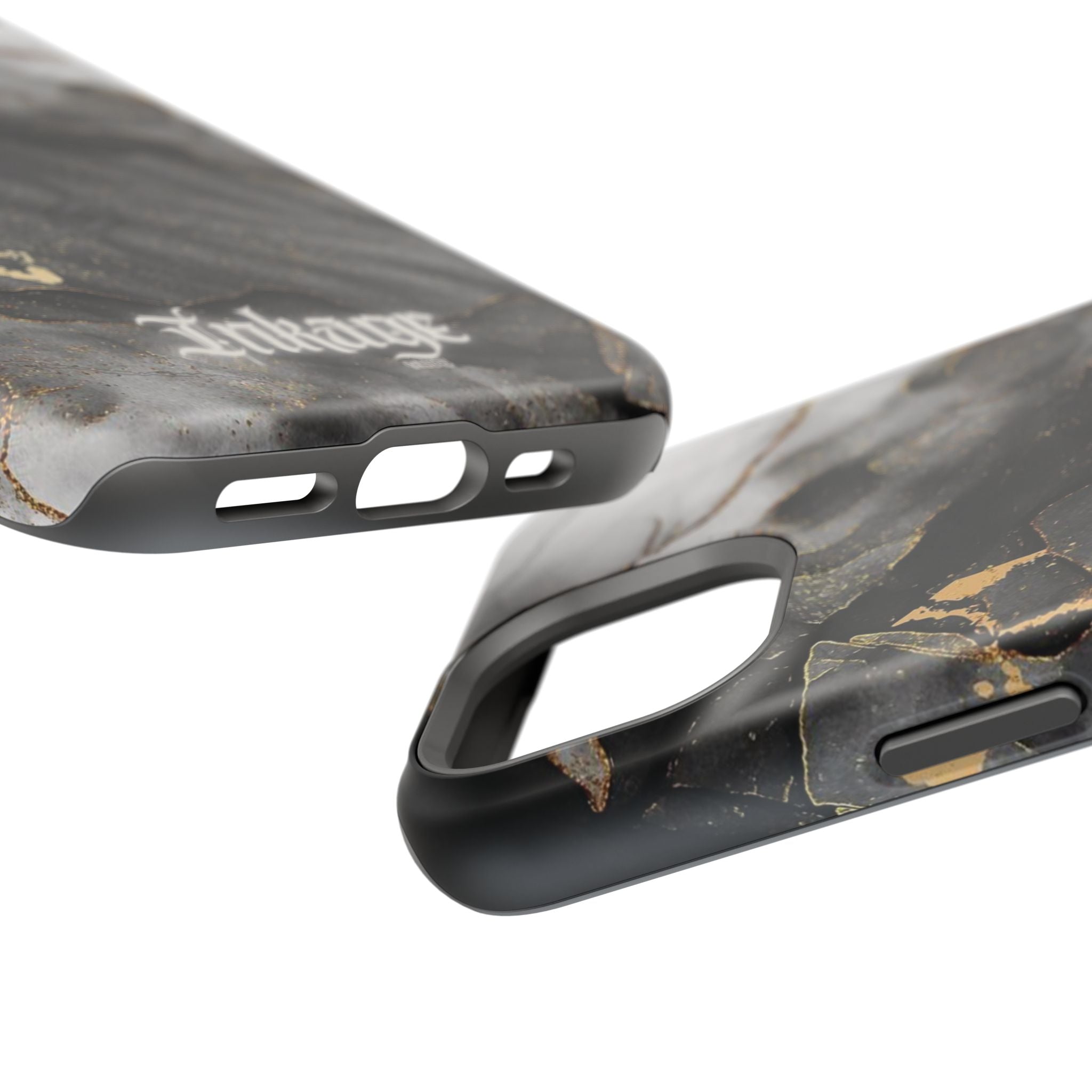 White Noir Marble Gold Foil Magnetic Phone Cases