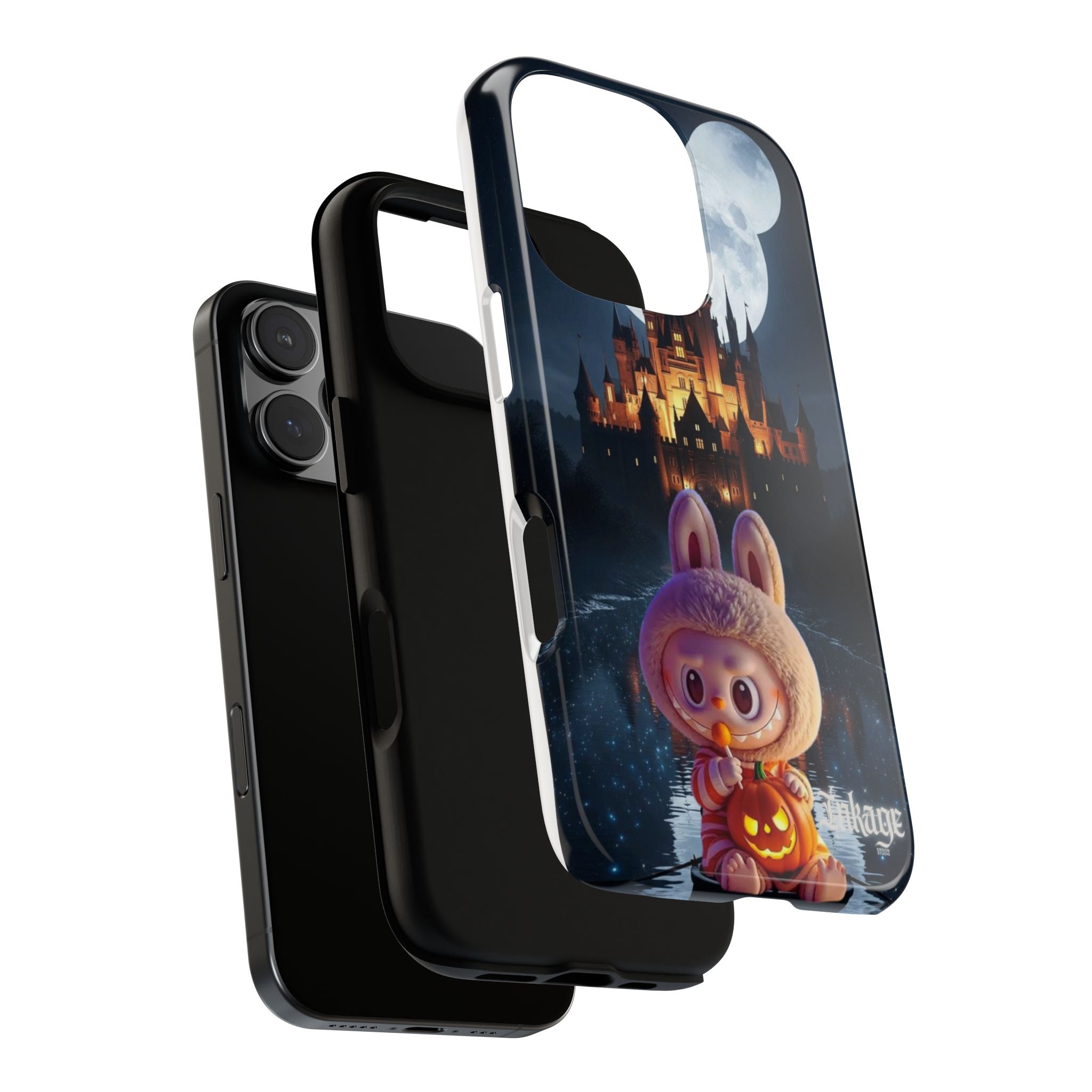 Labubu Halloween On Disney Boat Tough Phone Cases (Season, Animation)