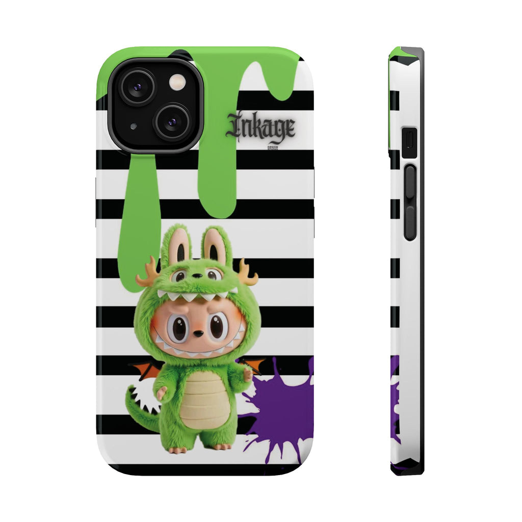 Greenie Labubu Spooky Magnetic Phone Case (Animation)