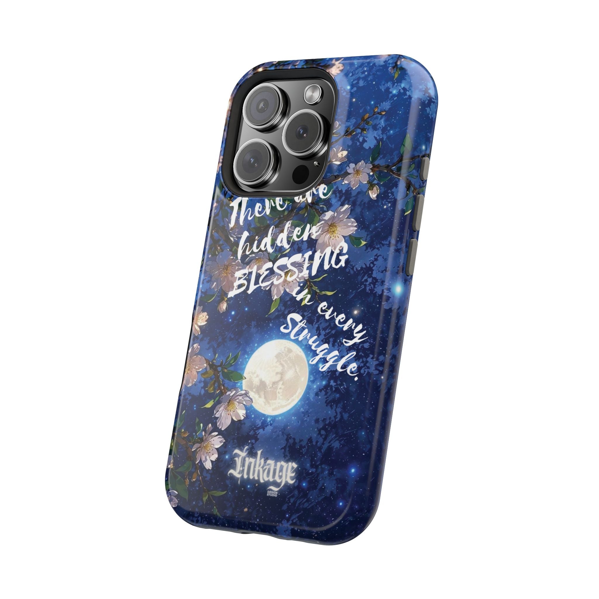 “Moonlit Blessing” Quote Magnetic Phone Cases