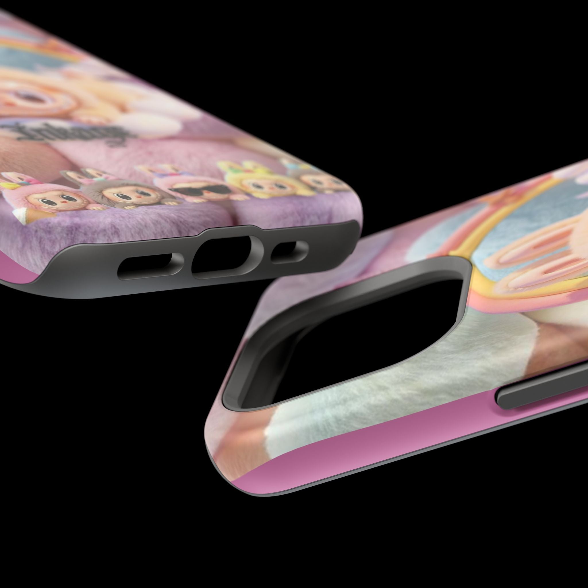 Pastel Rainbow Labubu Magnetic Phone Cases(Animation)