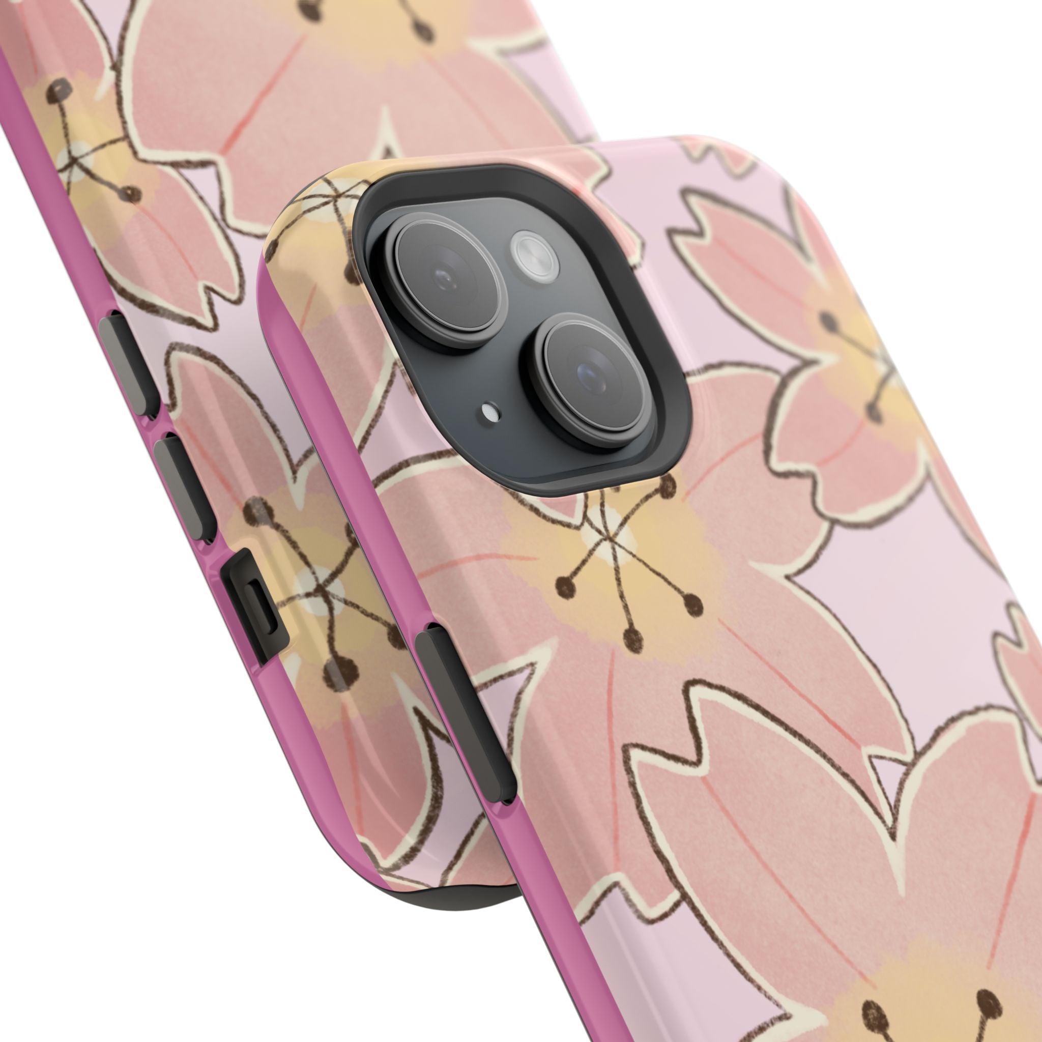 Charming Floral Magnetic Phone Cases (Minimal)