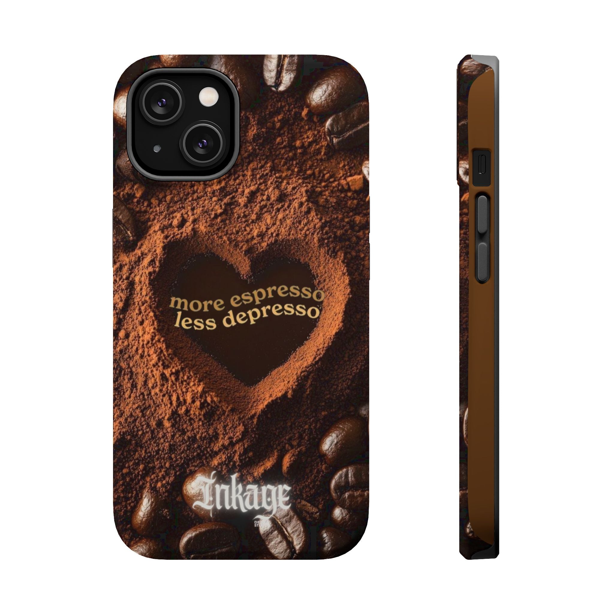 "More Espresso Less Depresso" Magnetic Phone Cases (Quote)