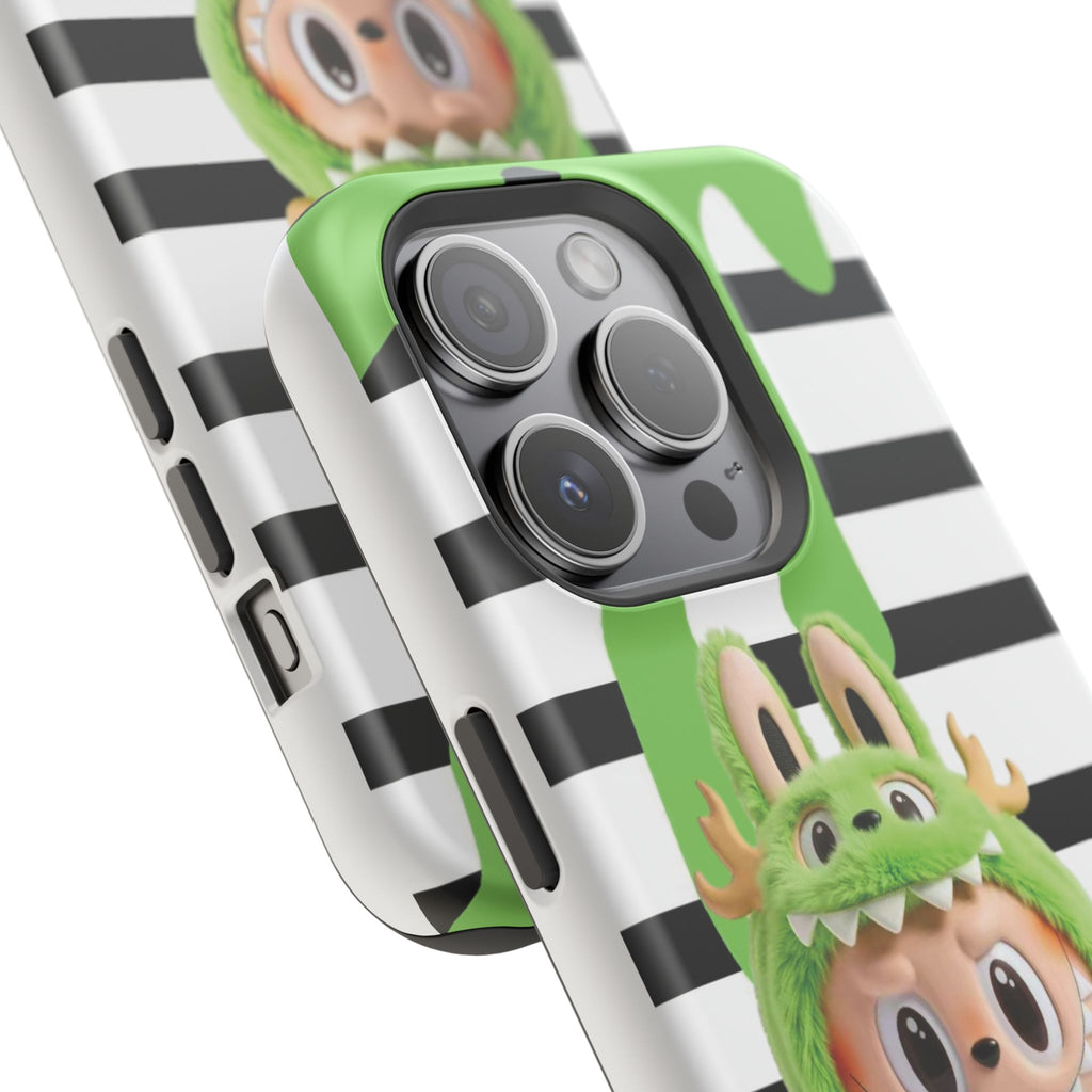 Greenie Labubu Spooky Magnetic Phone Case (Animation)