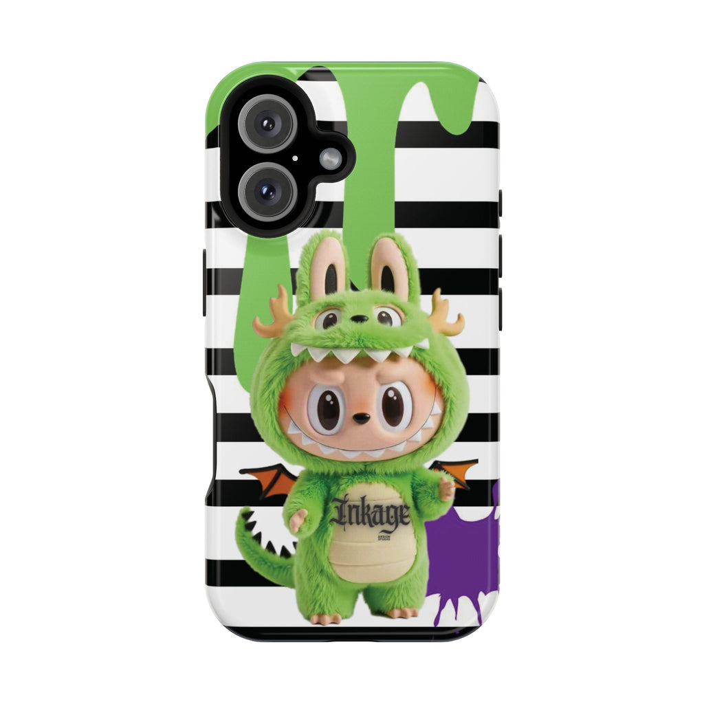 Greenie Labubu Spooky Magnetic Phone Case (Animation)