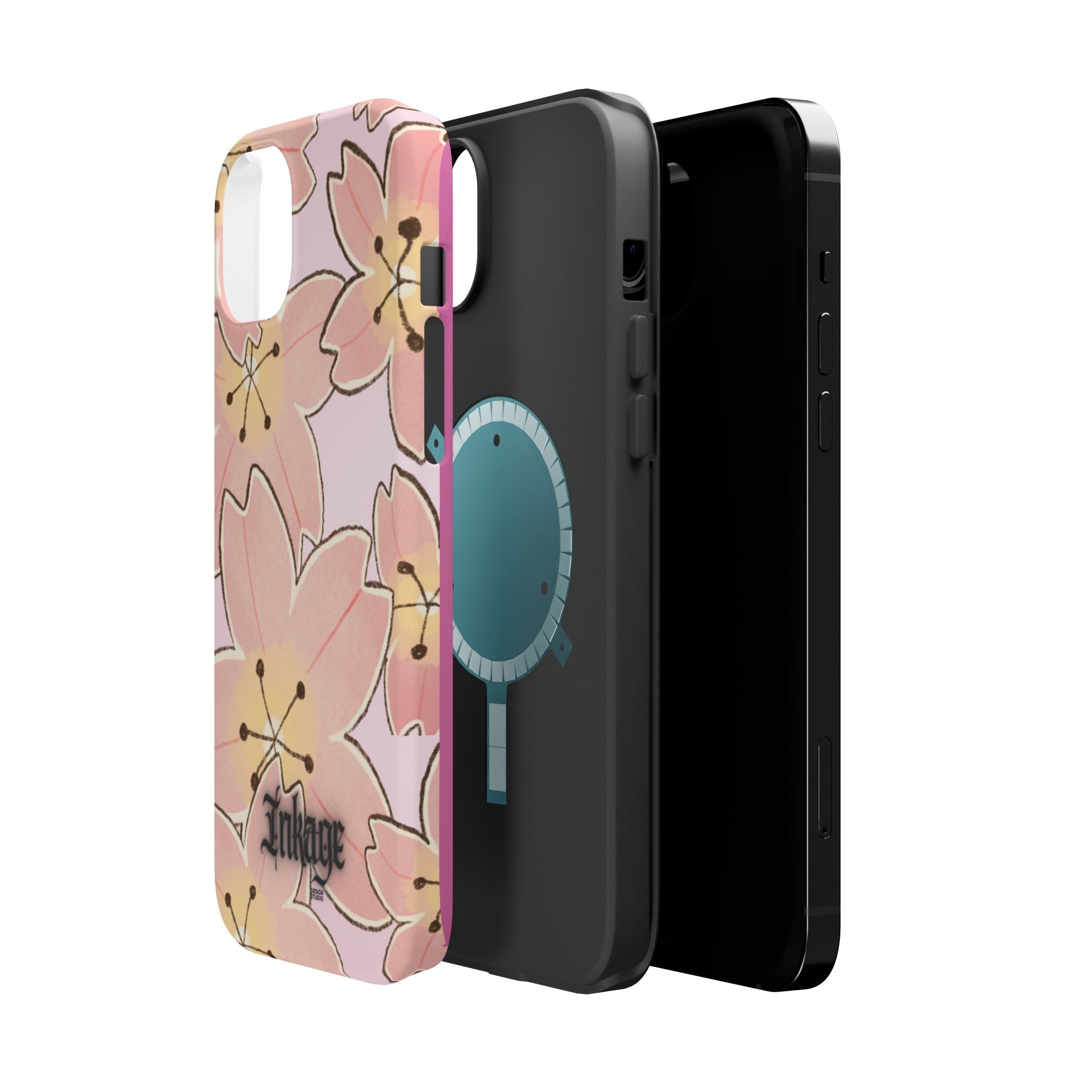 Charming Floral Magnetic Phone Case (Minimal)